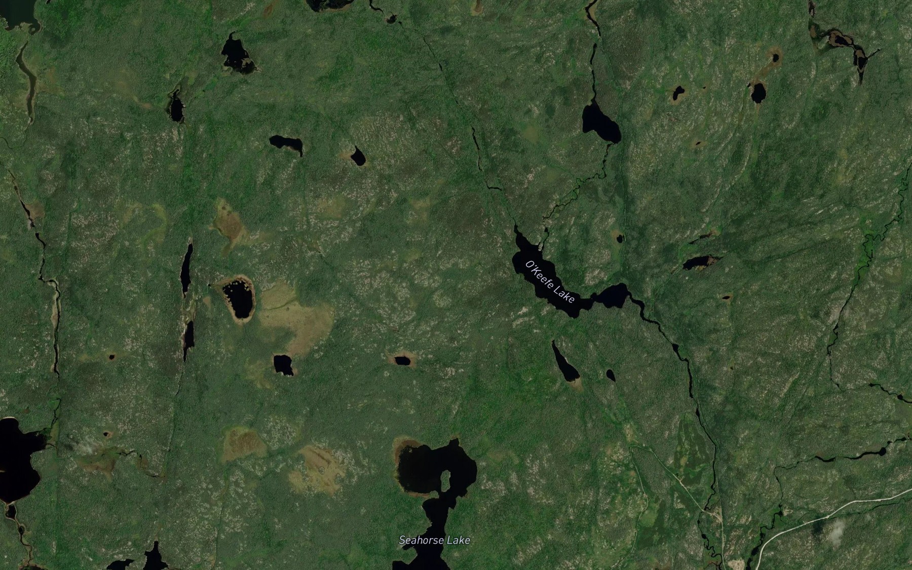 Satellite map of the Kilgour Creek