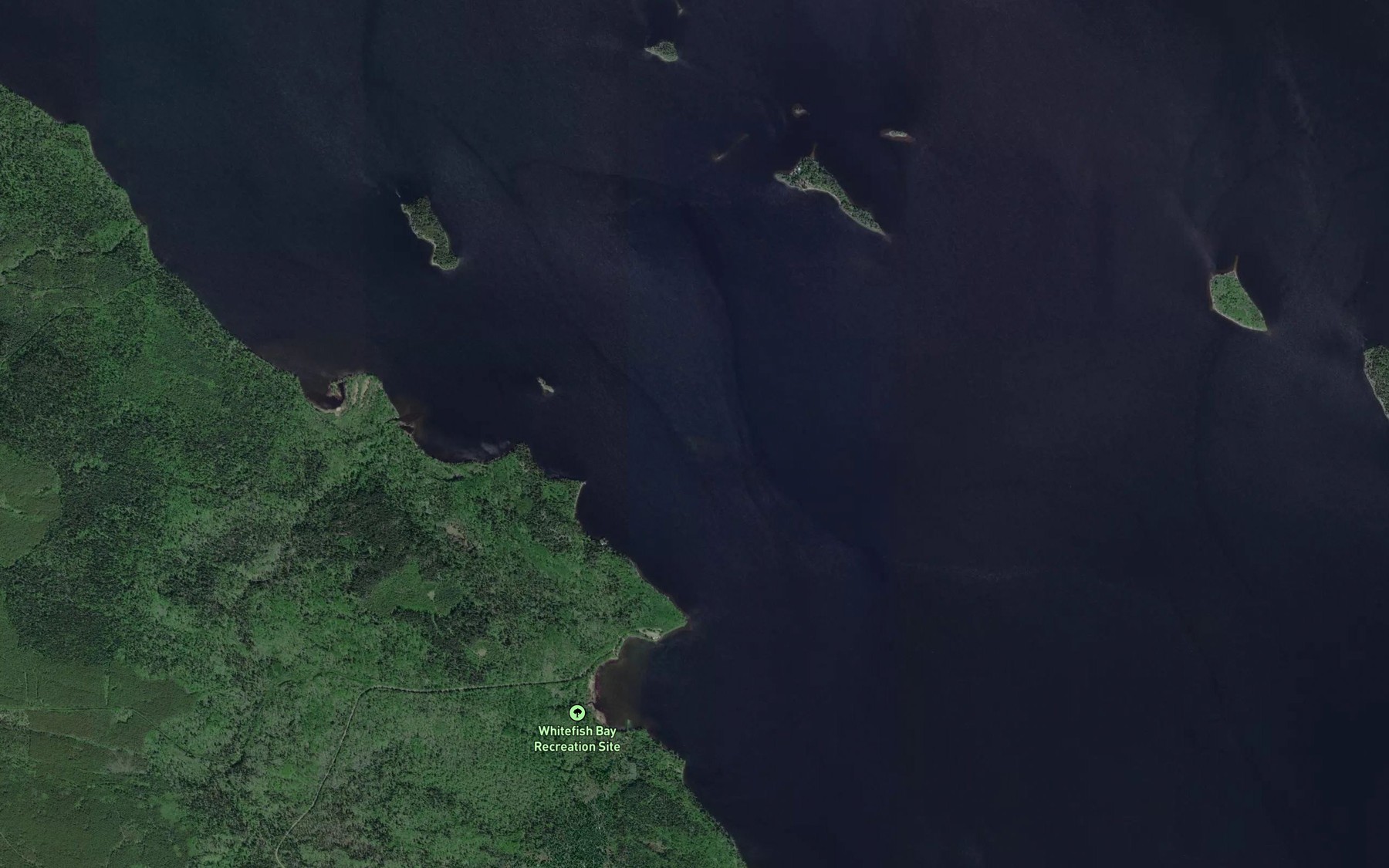 Satellite map of the 18 Mile Reef