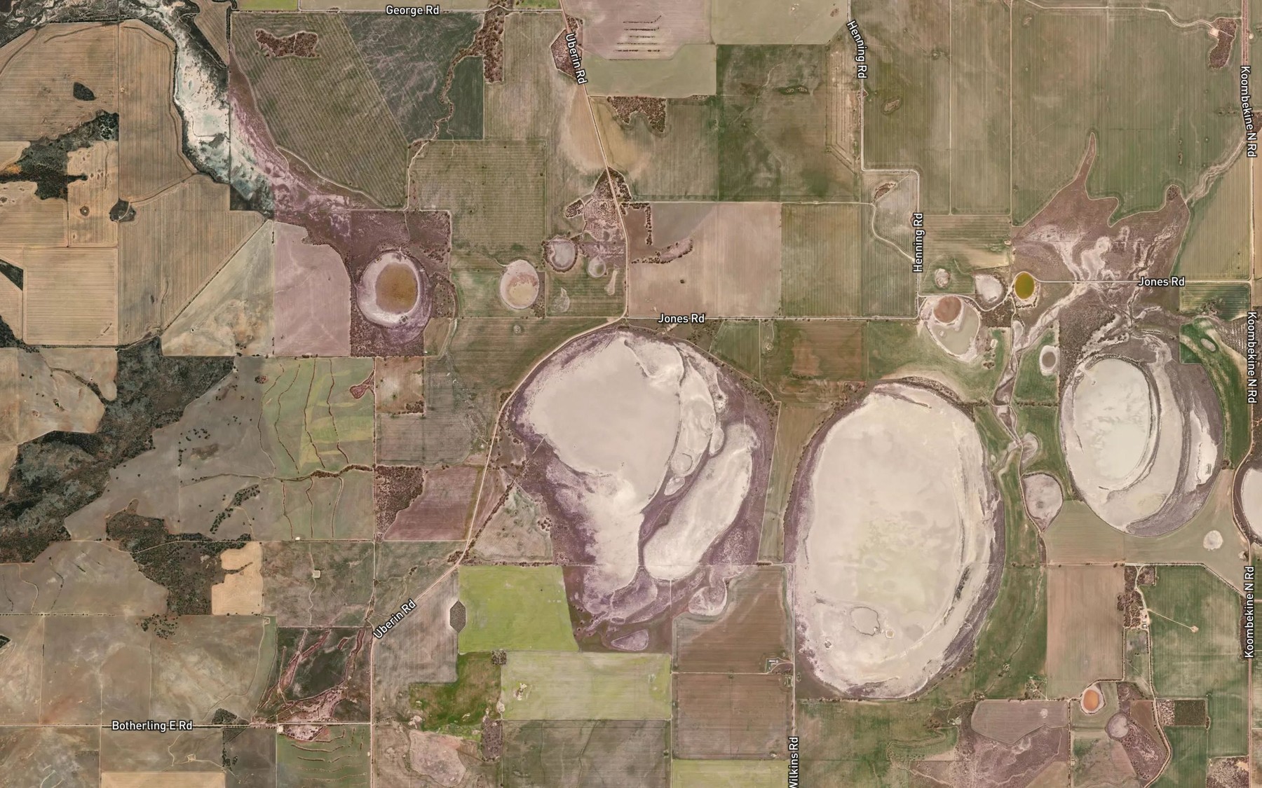 Satellite map of the Lake Koombekine