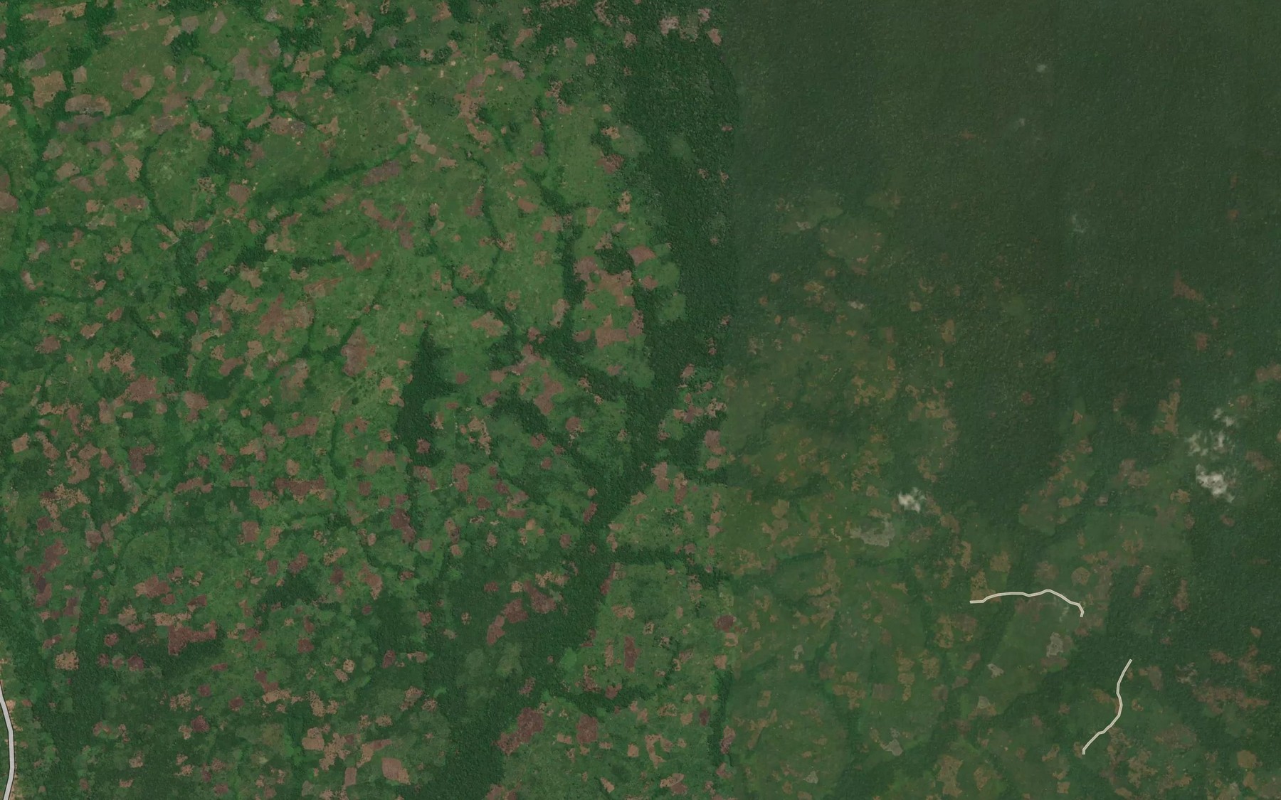 Satellite map of the Mainganga