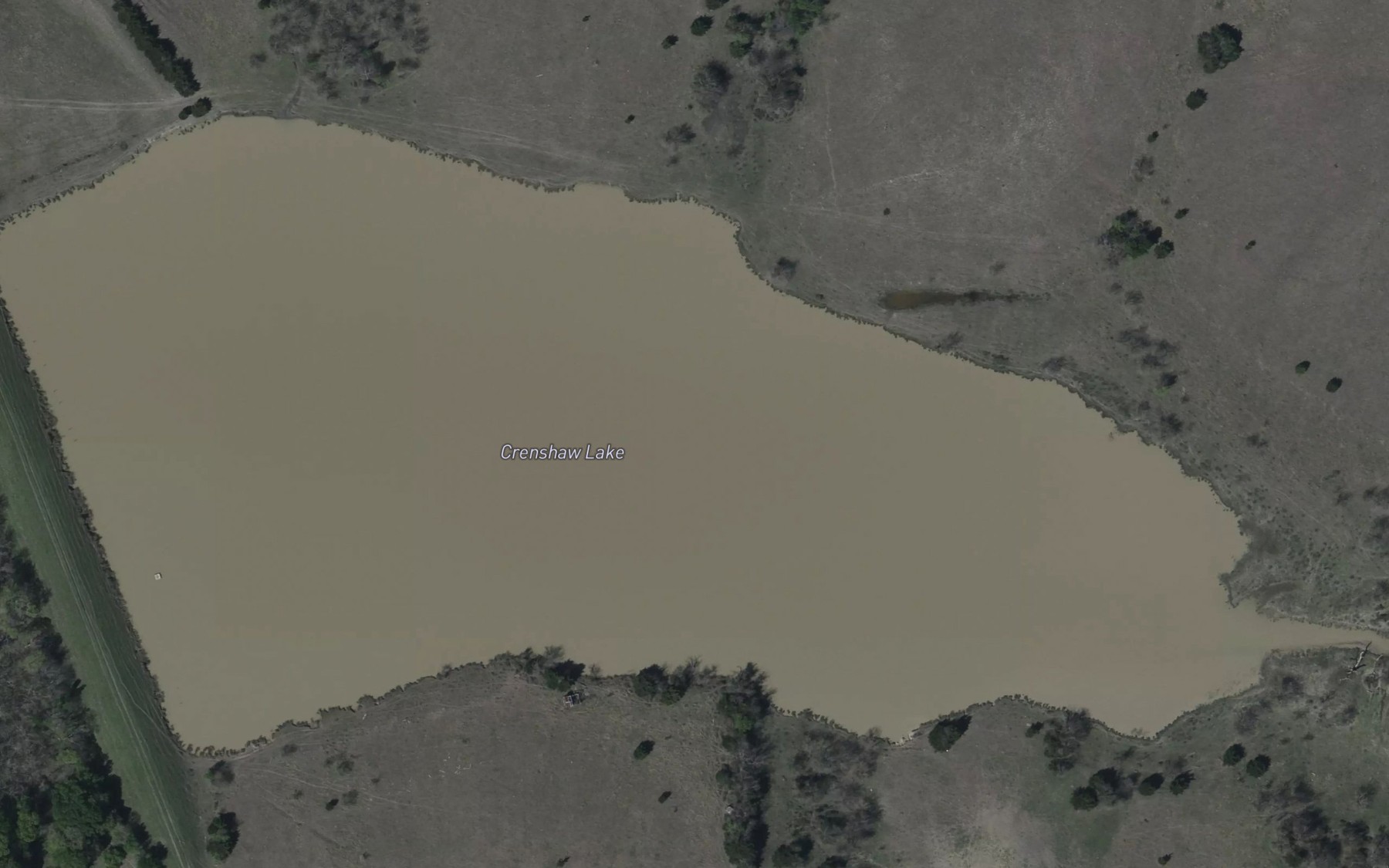 Satellite map of the Crenshaw Lake