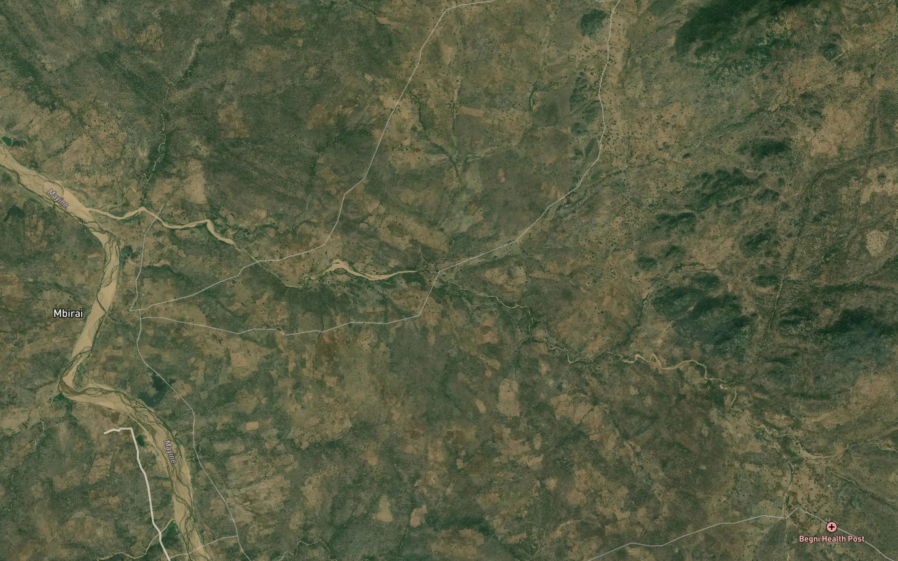 Satellite map of the Mayo Oma