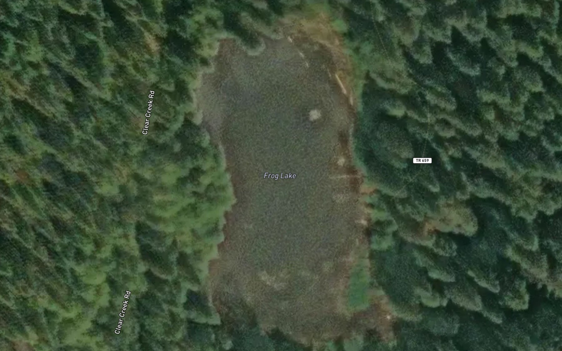 Satellite map of the Frog Lake
