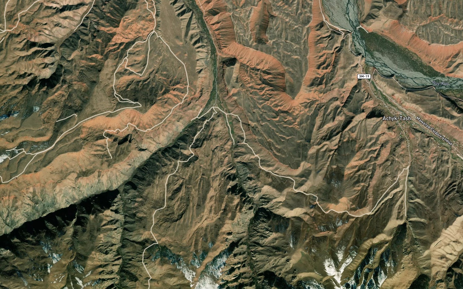 Satellite map of the Tuyuskaindy
