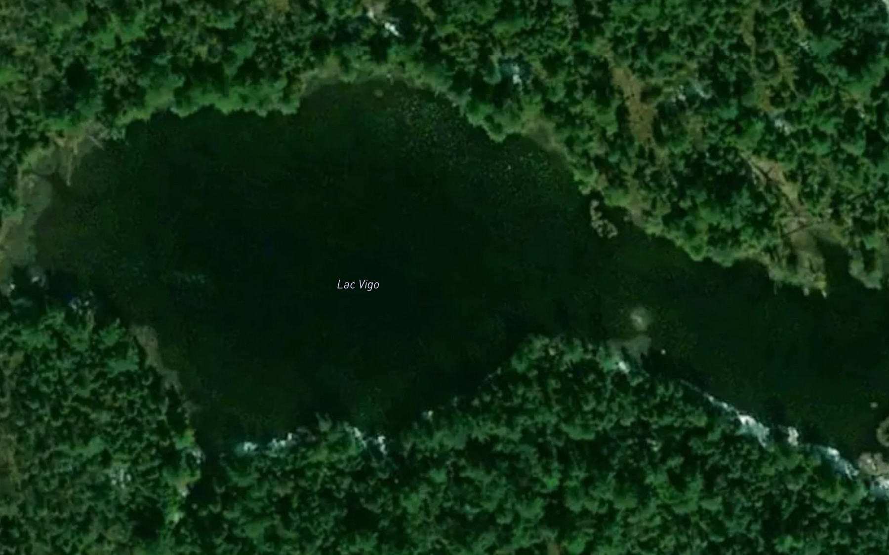 Satellite map of the Lac Vigo