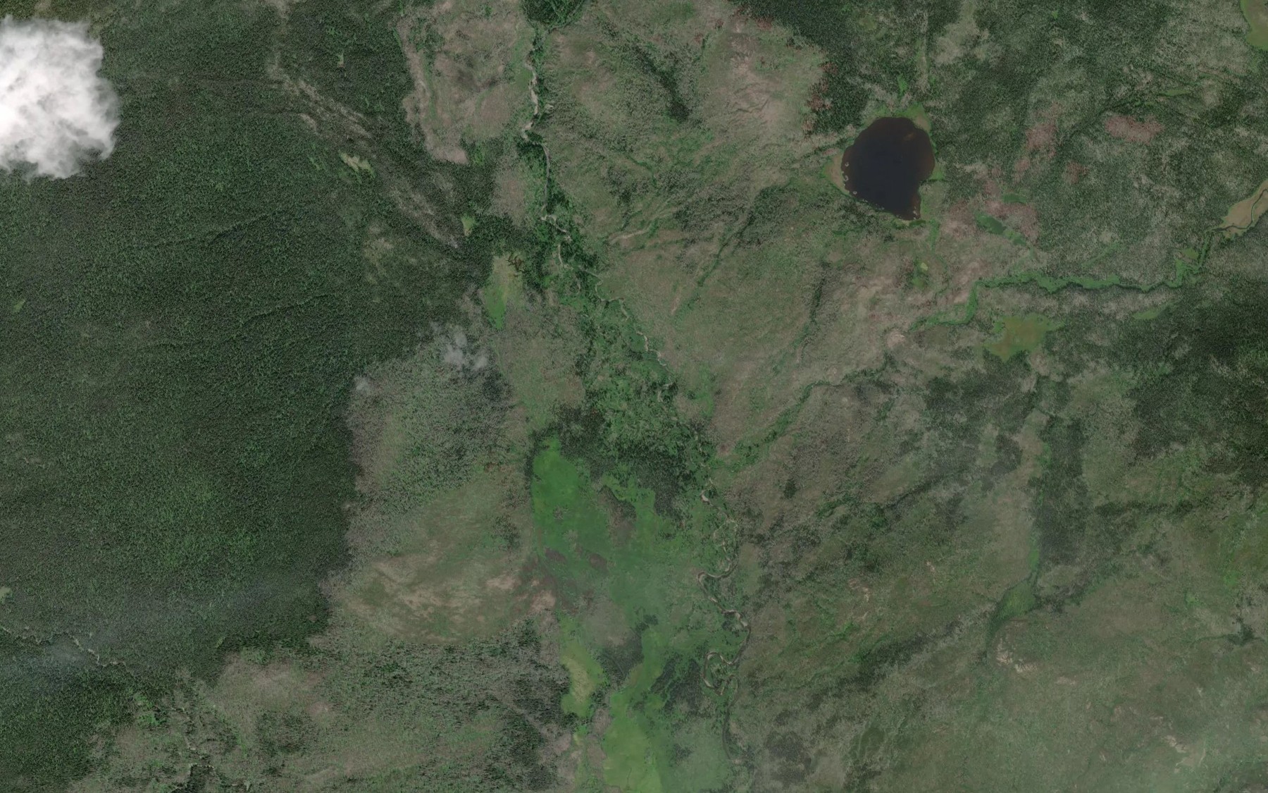 Satellite map of the Natuza Creek