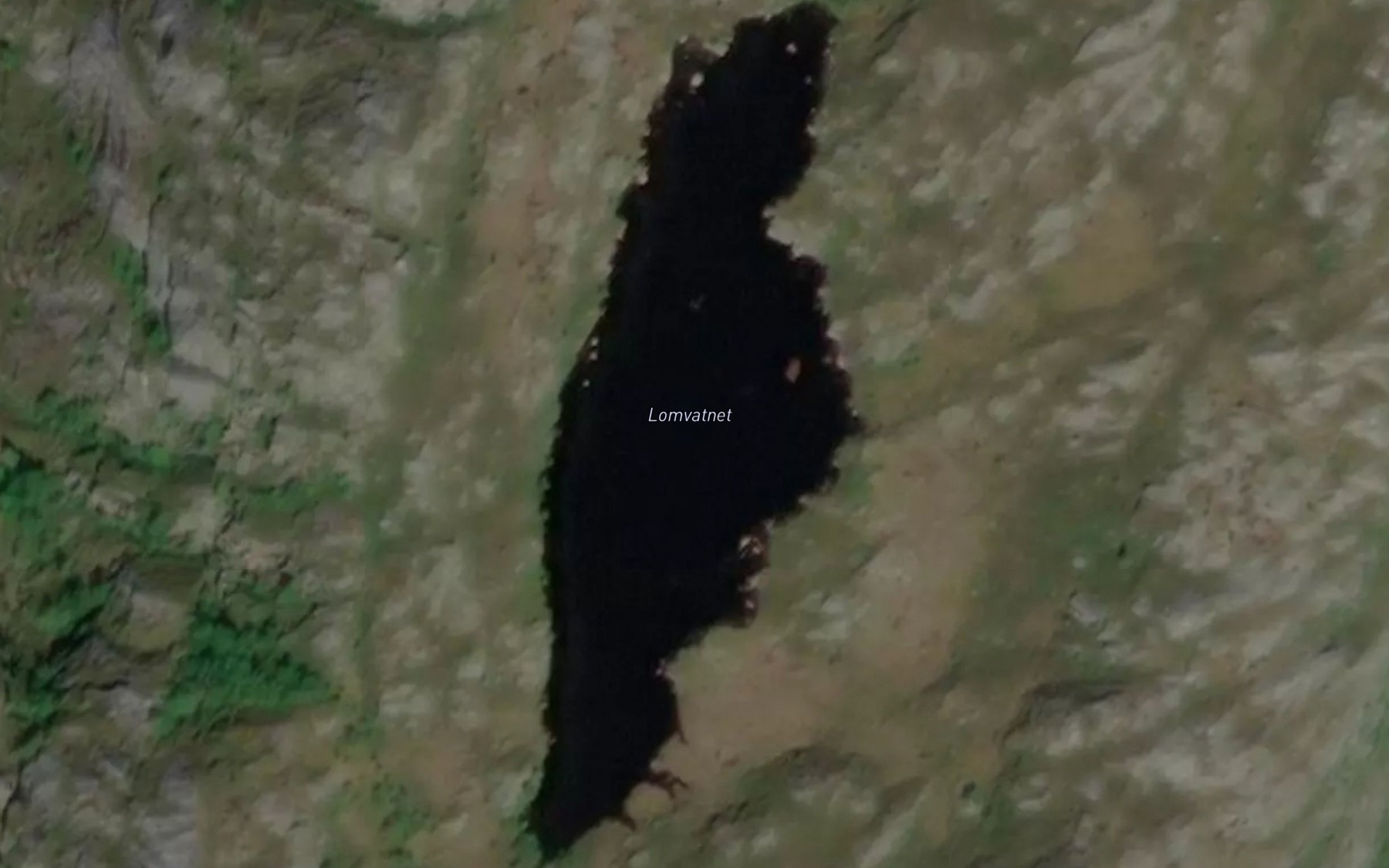 Satellite map of the Lomvatnet