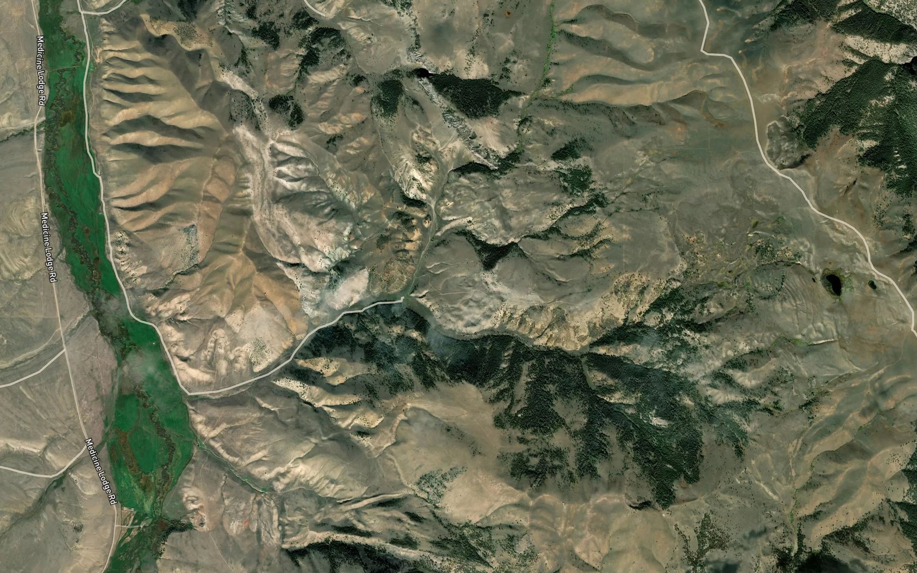 Satellite map of the Deer Canyon Spring
