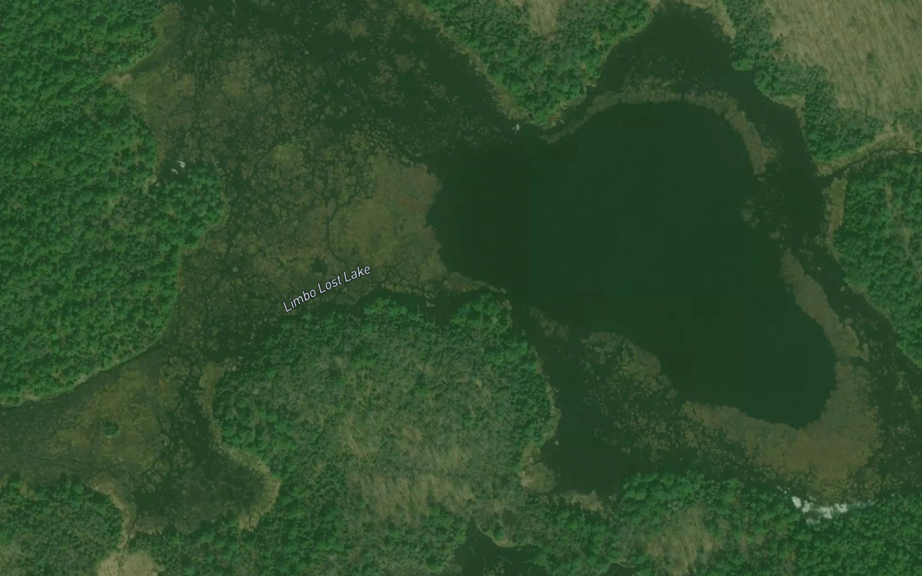 Satellite map of the Limbo Lost Lake