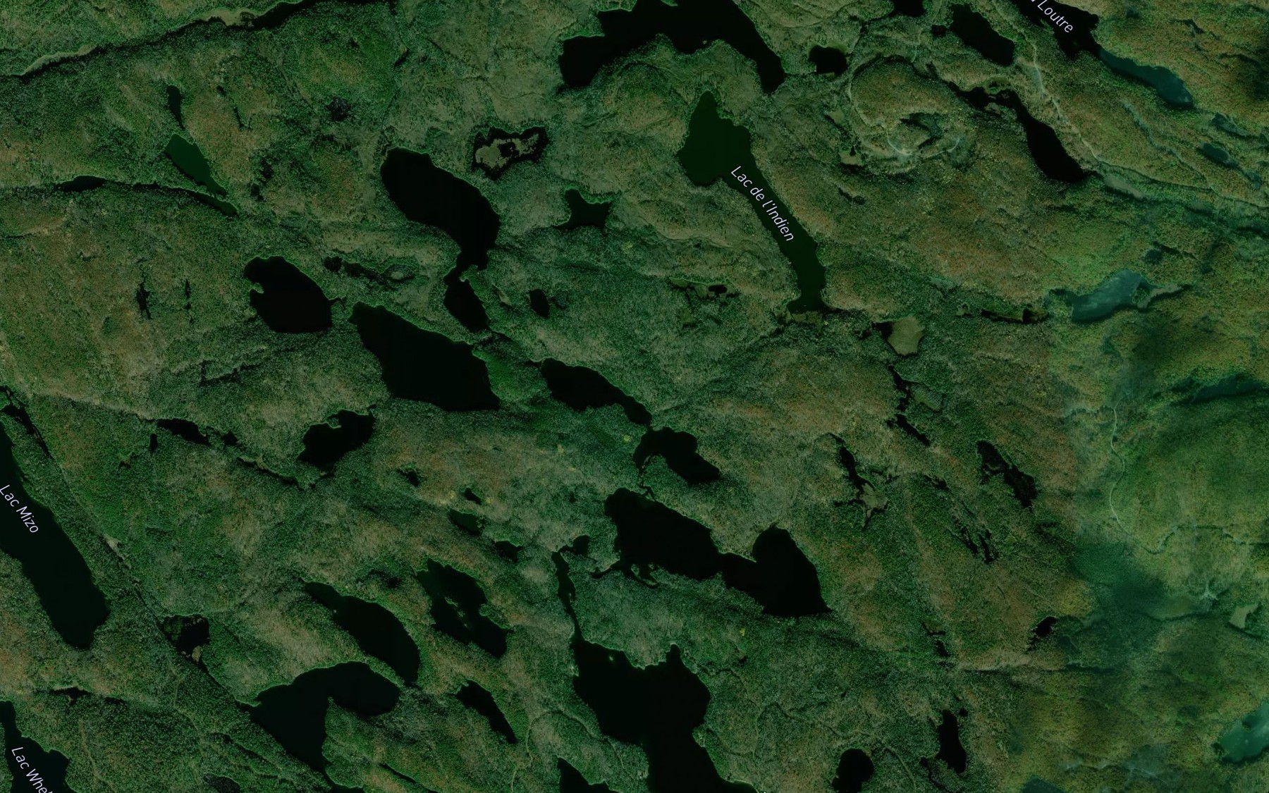 Satellite map of the Lac du Boom