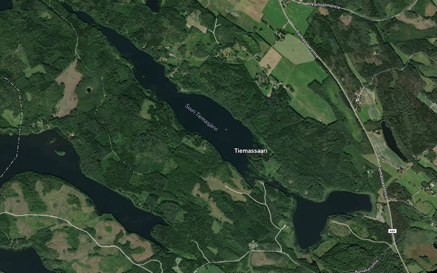 Satellite map of the Suuri Tiemasjarvi