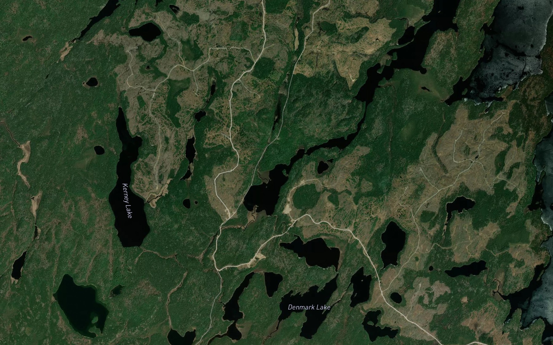 Satellite map of the Little Scotch Lake