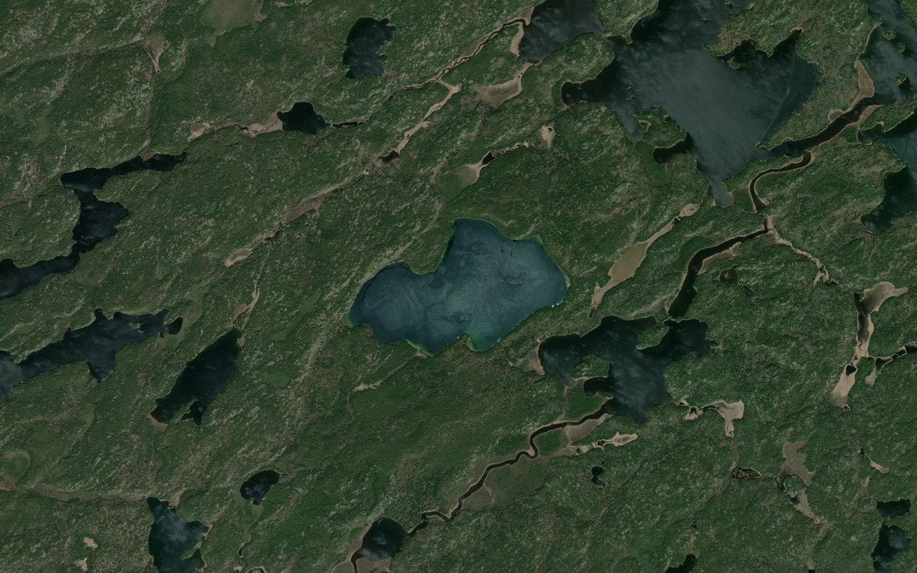 Satellite map of the Green Lake