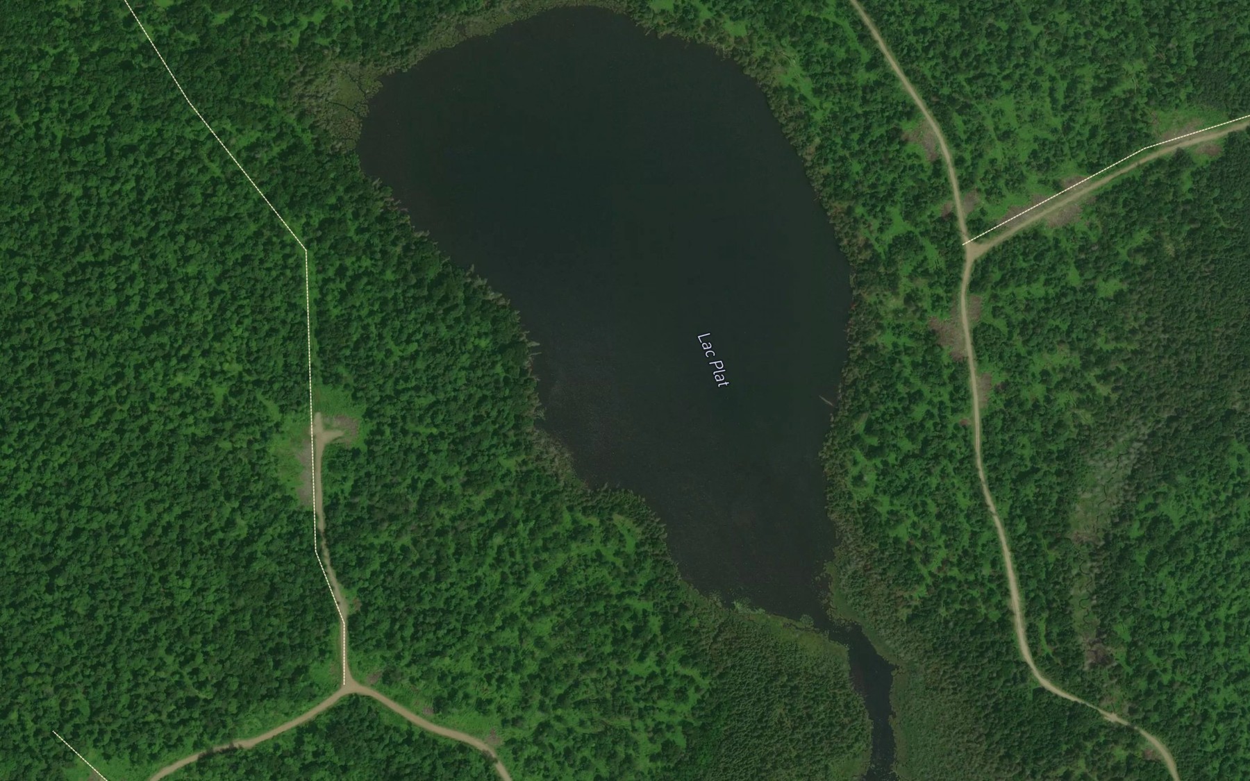 Satellite map of the Lac Plat