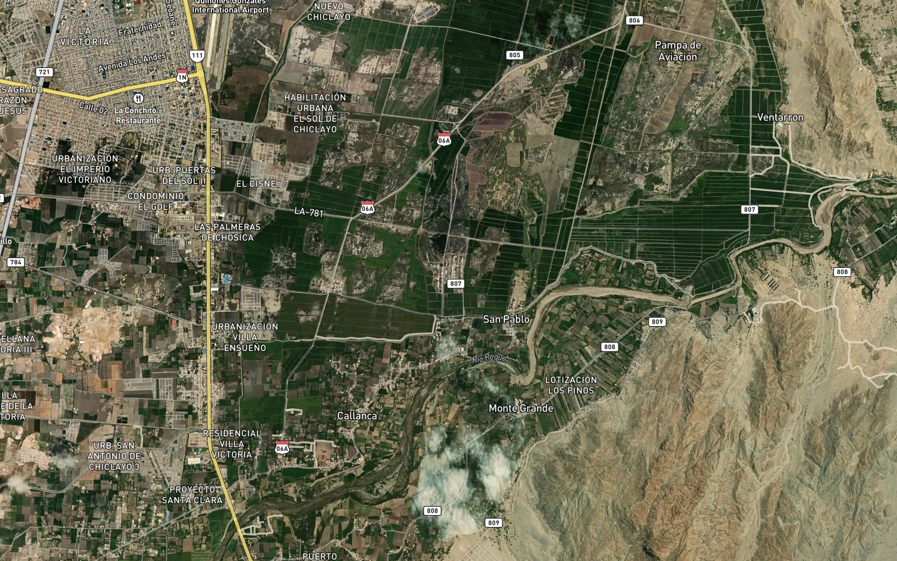 Satellite map of the Acequia Infernillo