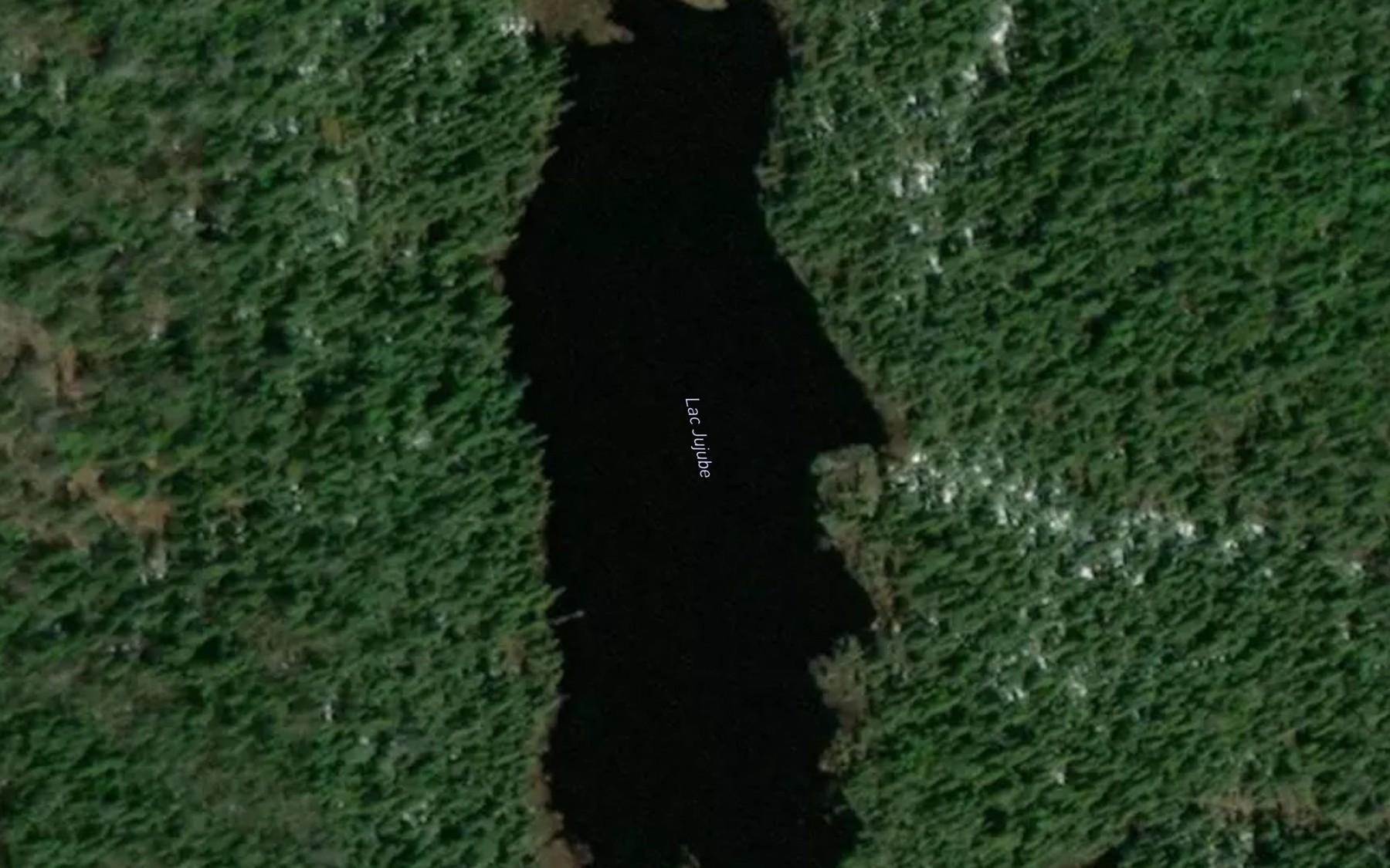 Satellite map of the Lac Jujube