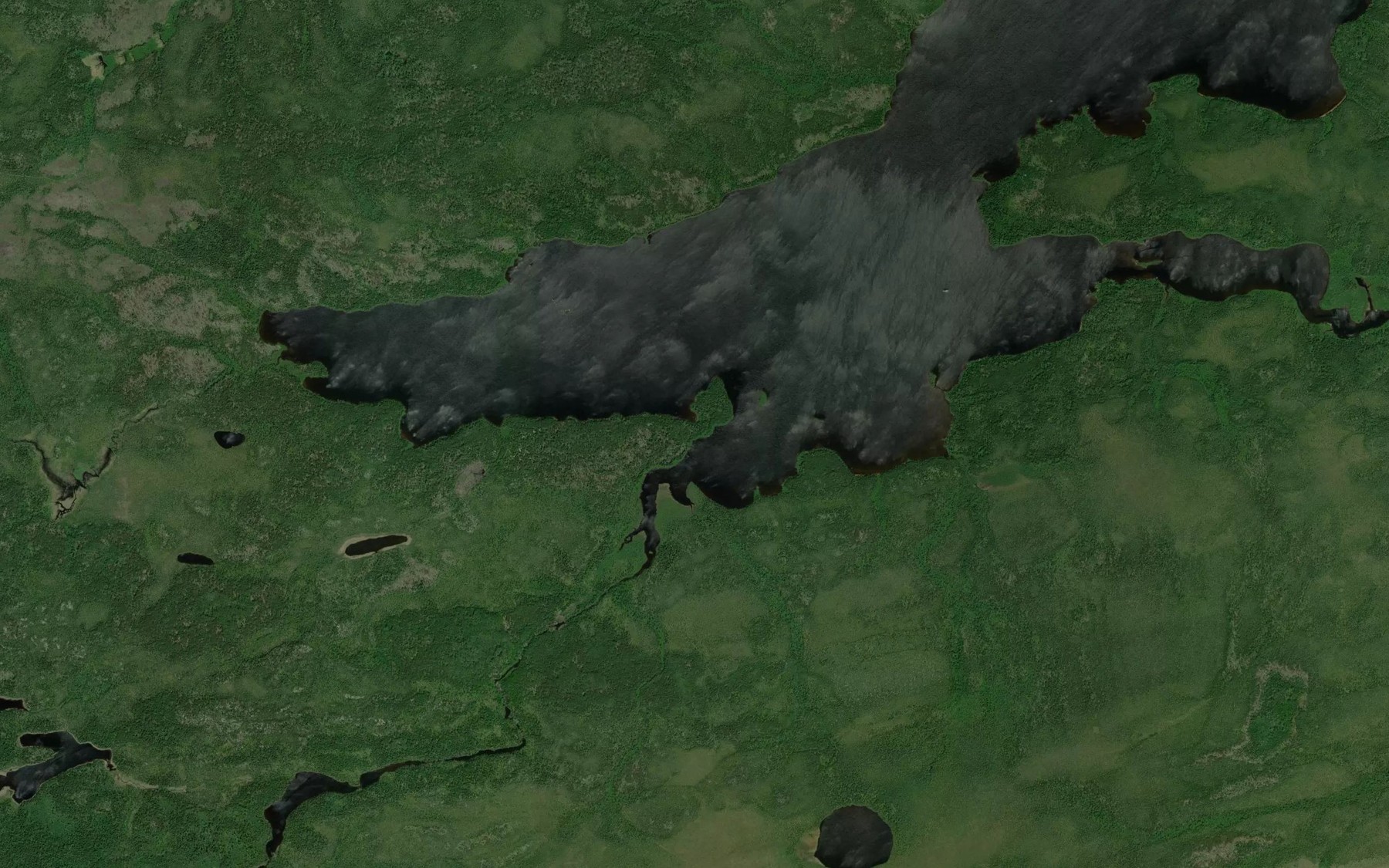 Satellite map of the Rich Creek