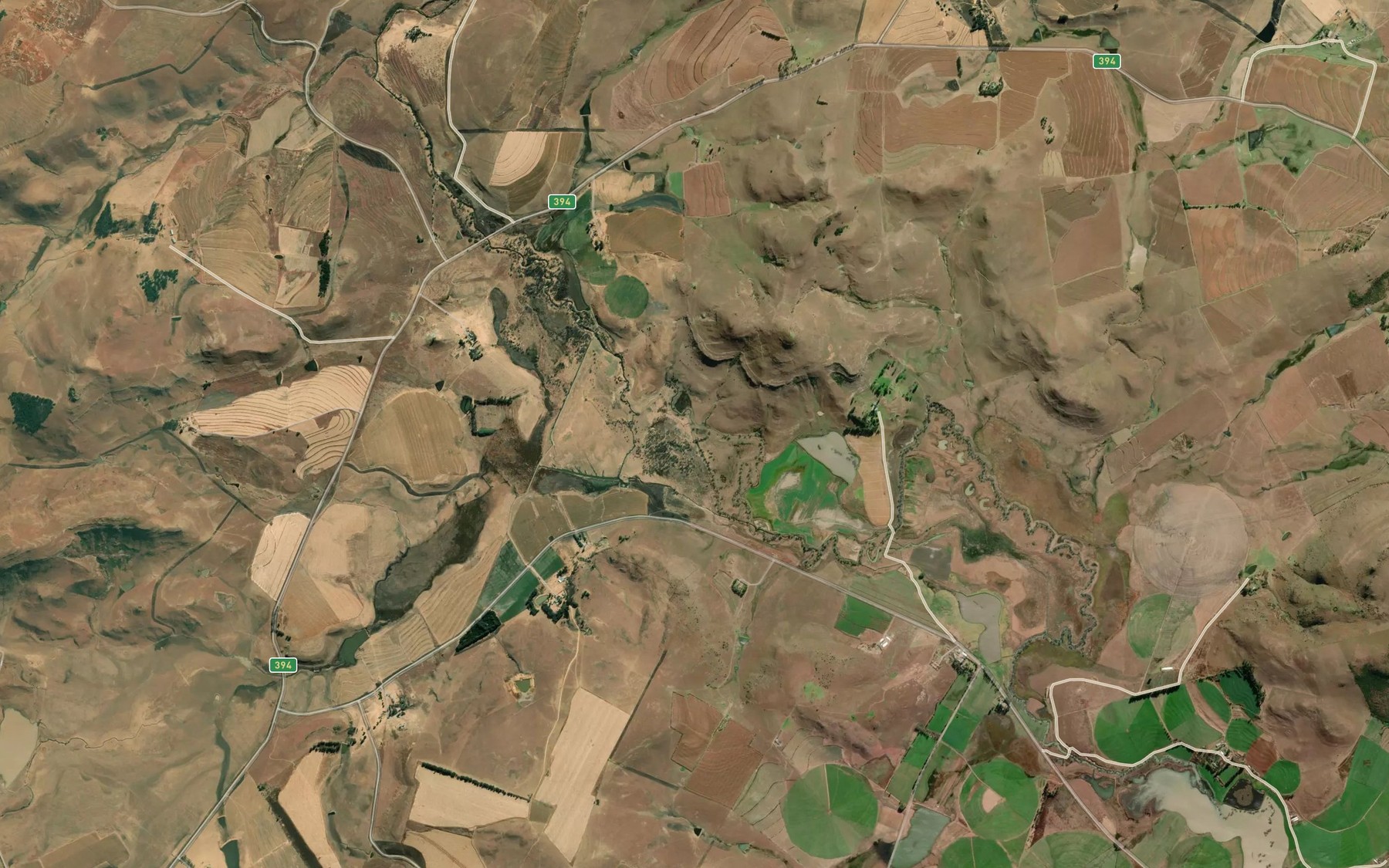 Satellite map of the Little Mzimvubu