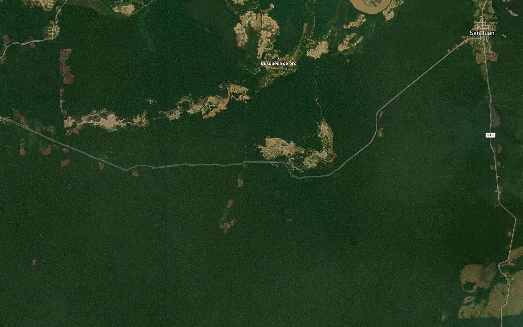 Satellite map of the Rio Pinal