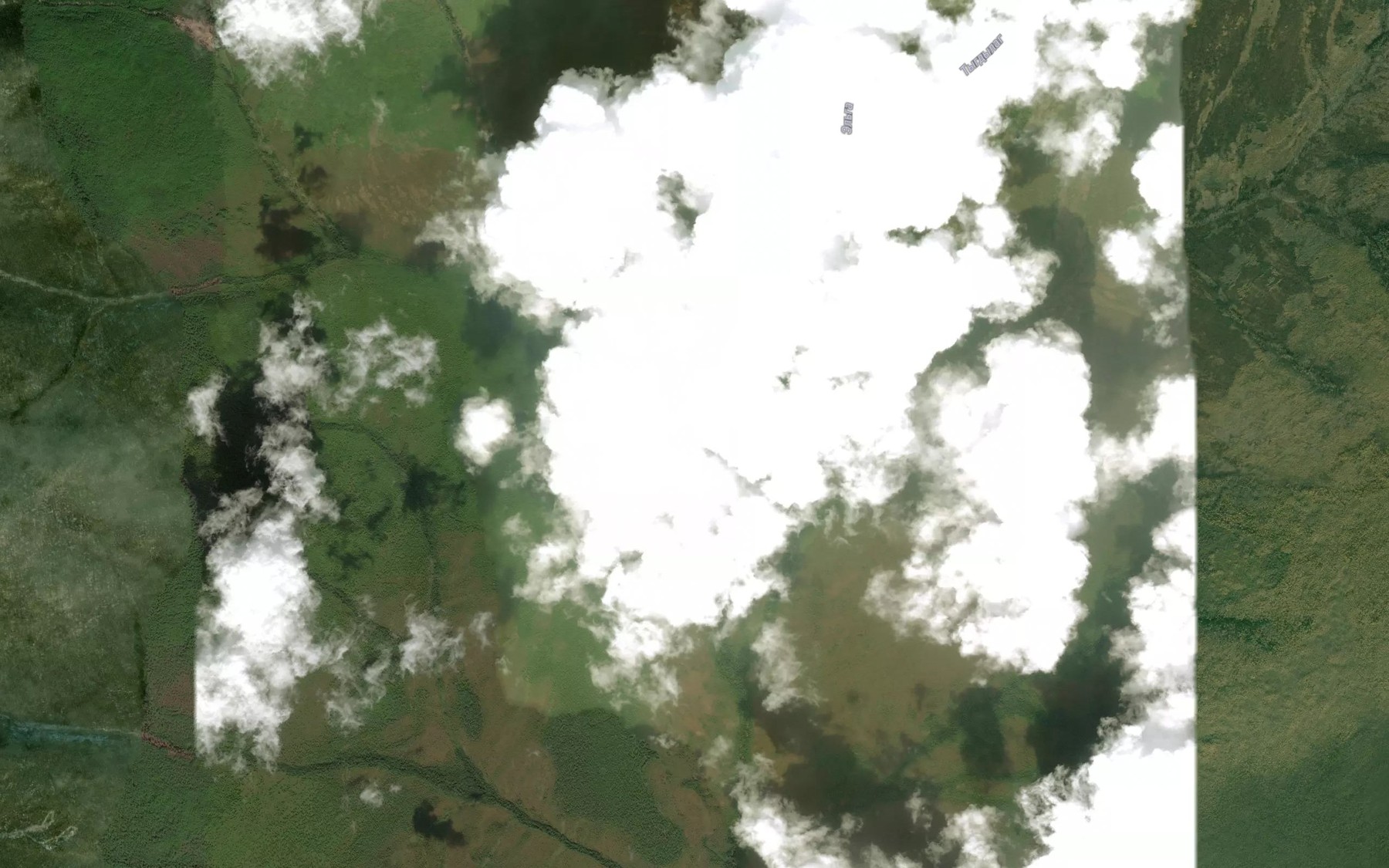 Satellite map of the Poputnyy