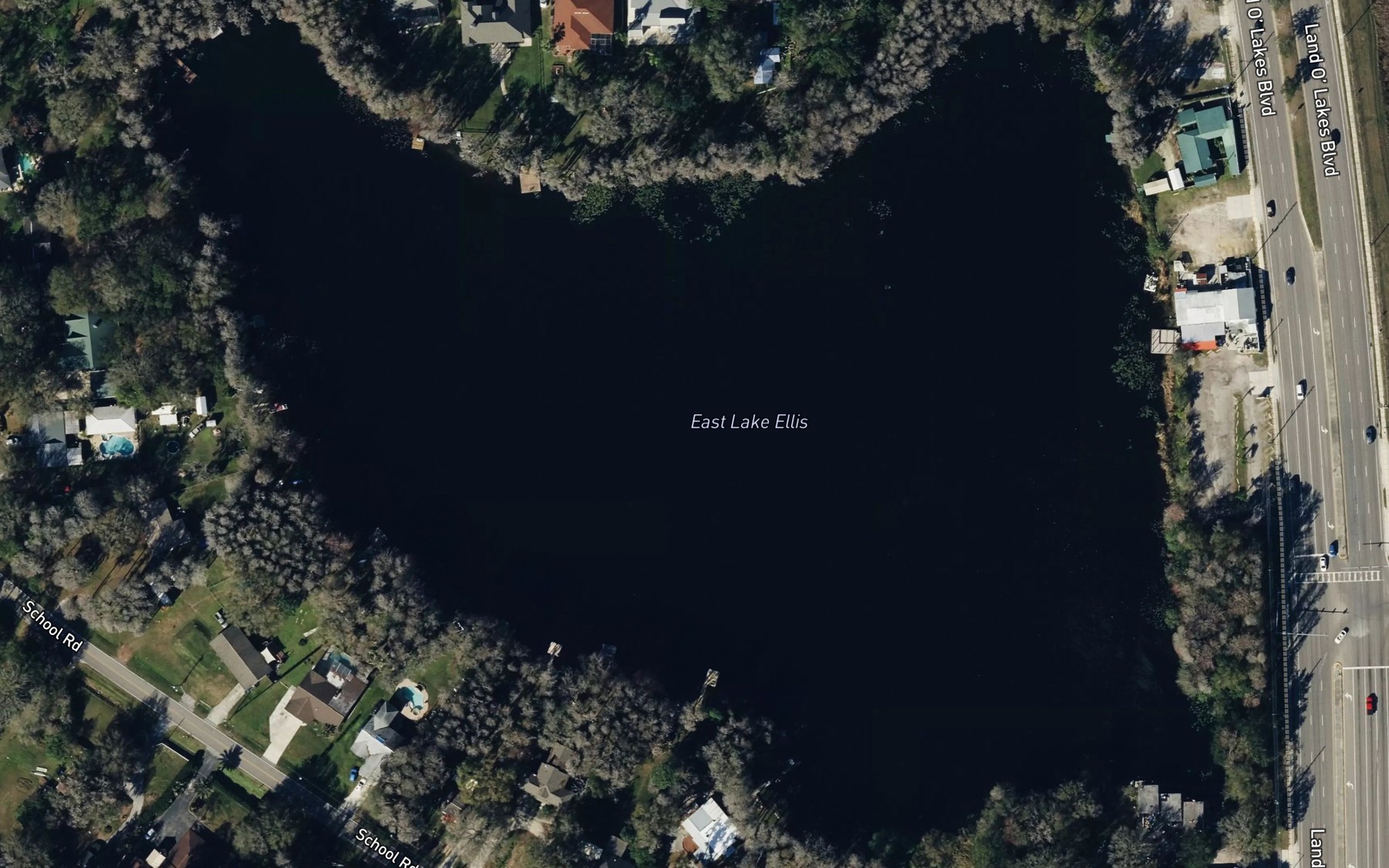 Satellite map of the East Lake Ellis