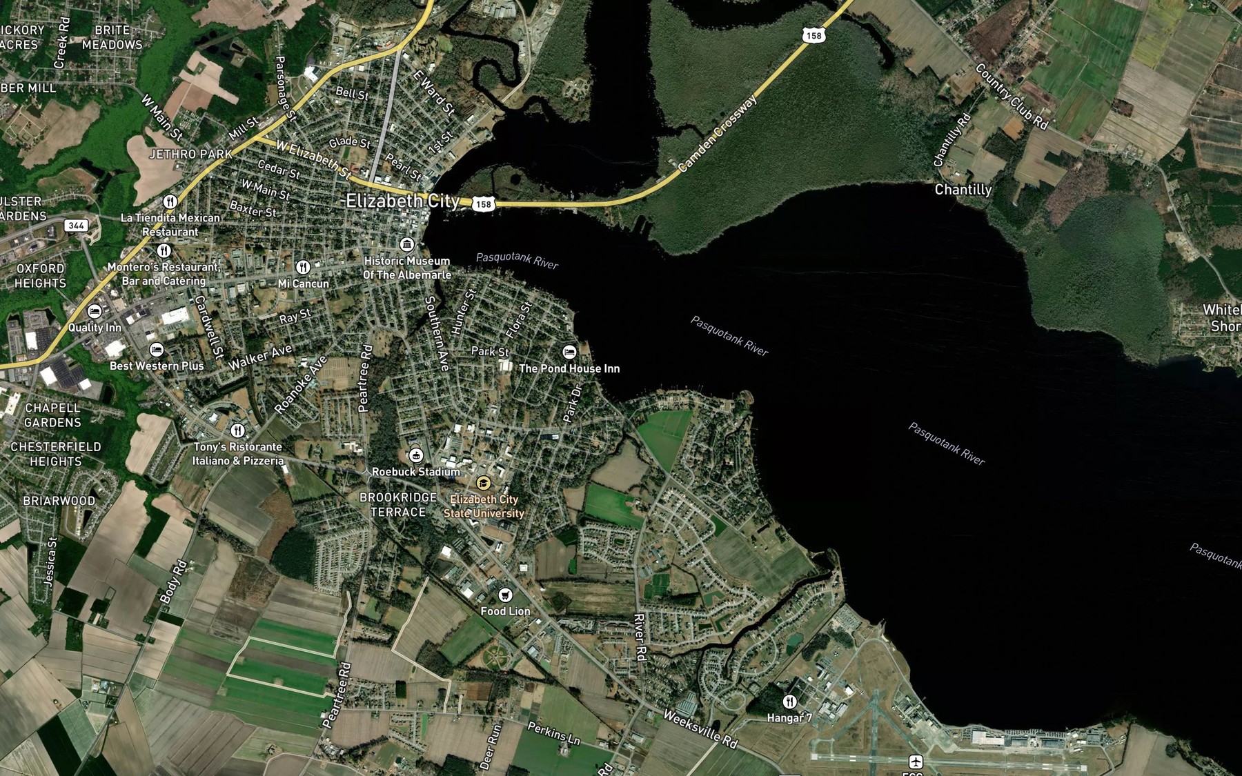 Satellite map of the Forbes Bay