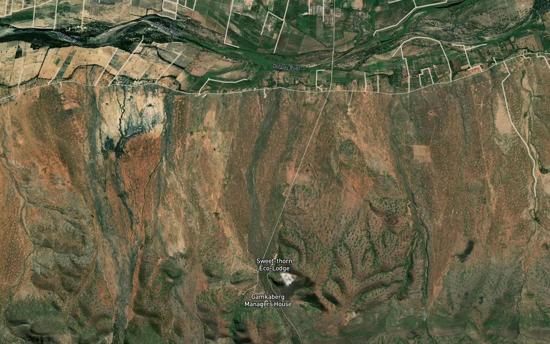Satellite map of the Klein-Tierkloof
