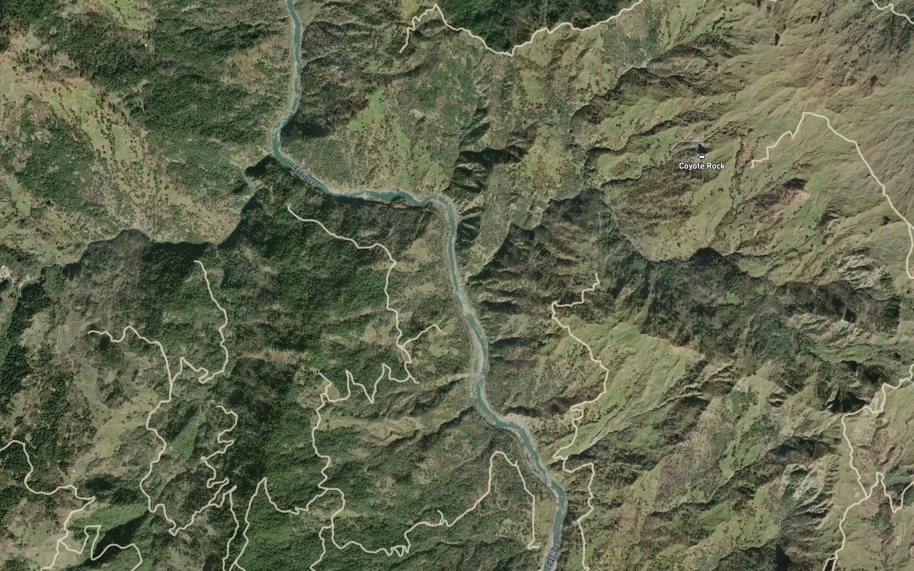 Satellite map of the Big Bend Creek