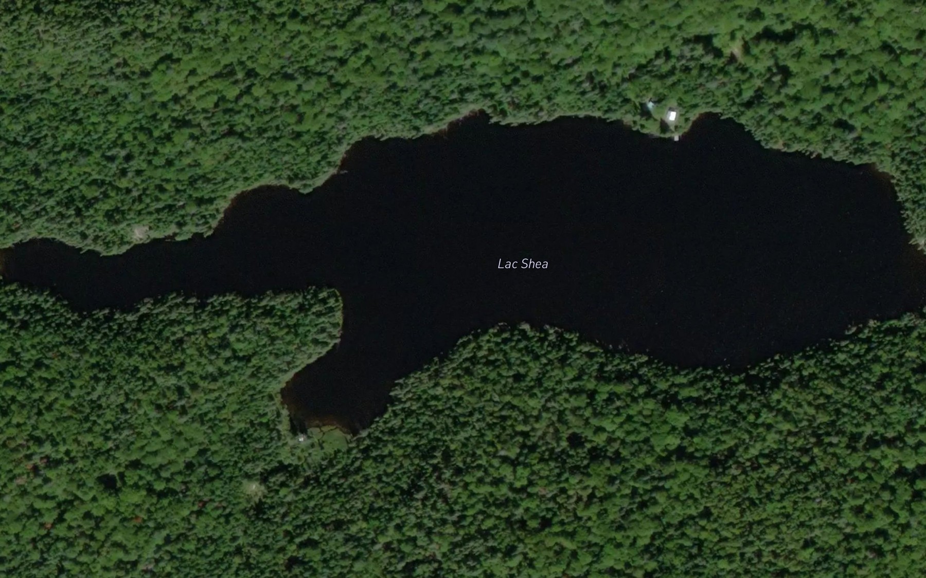 Satellite map of the Lac Shea