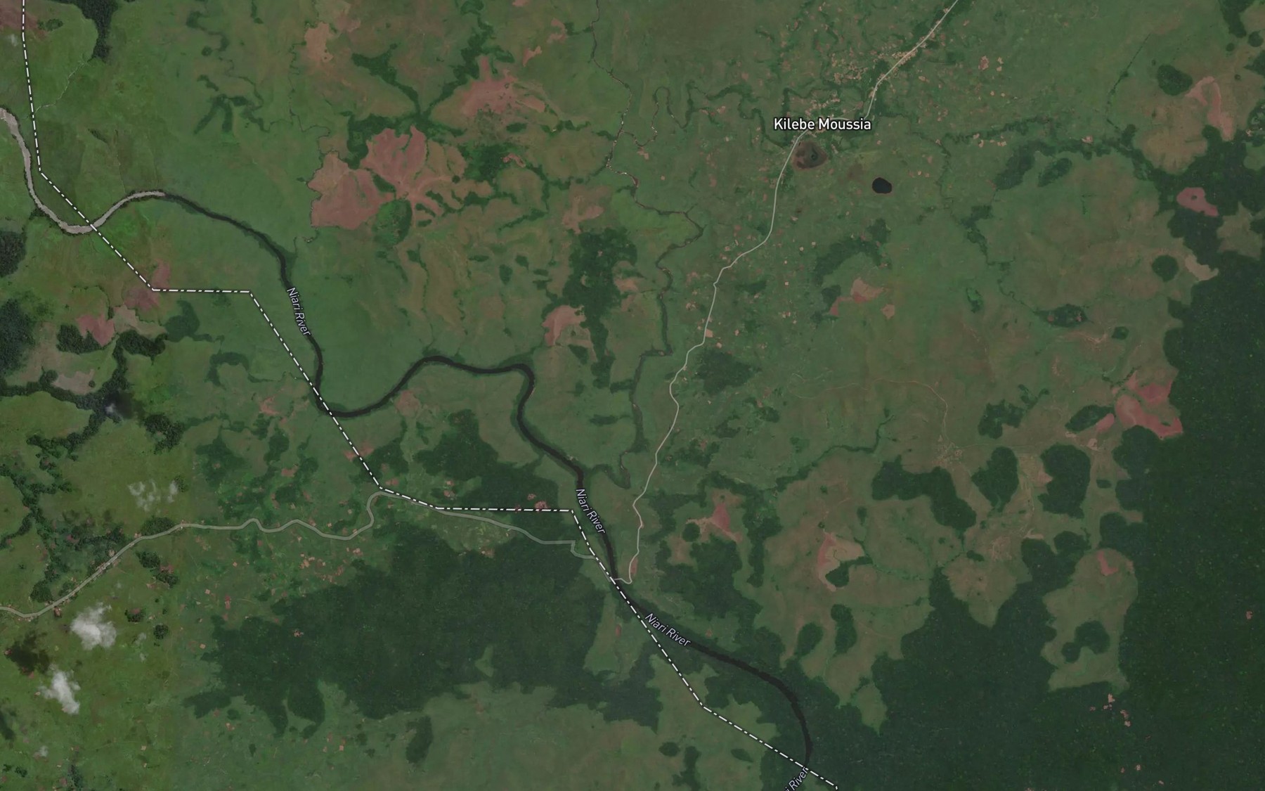 Satellite map of the Louhoulou