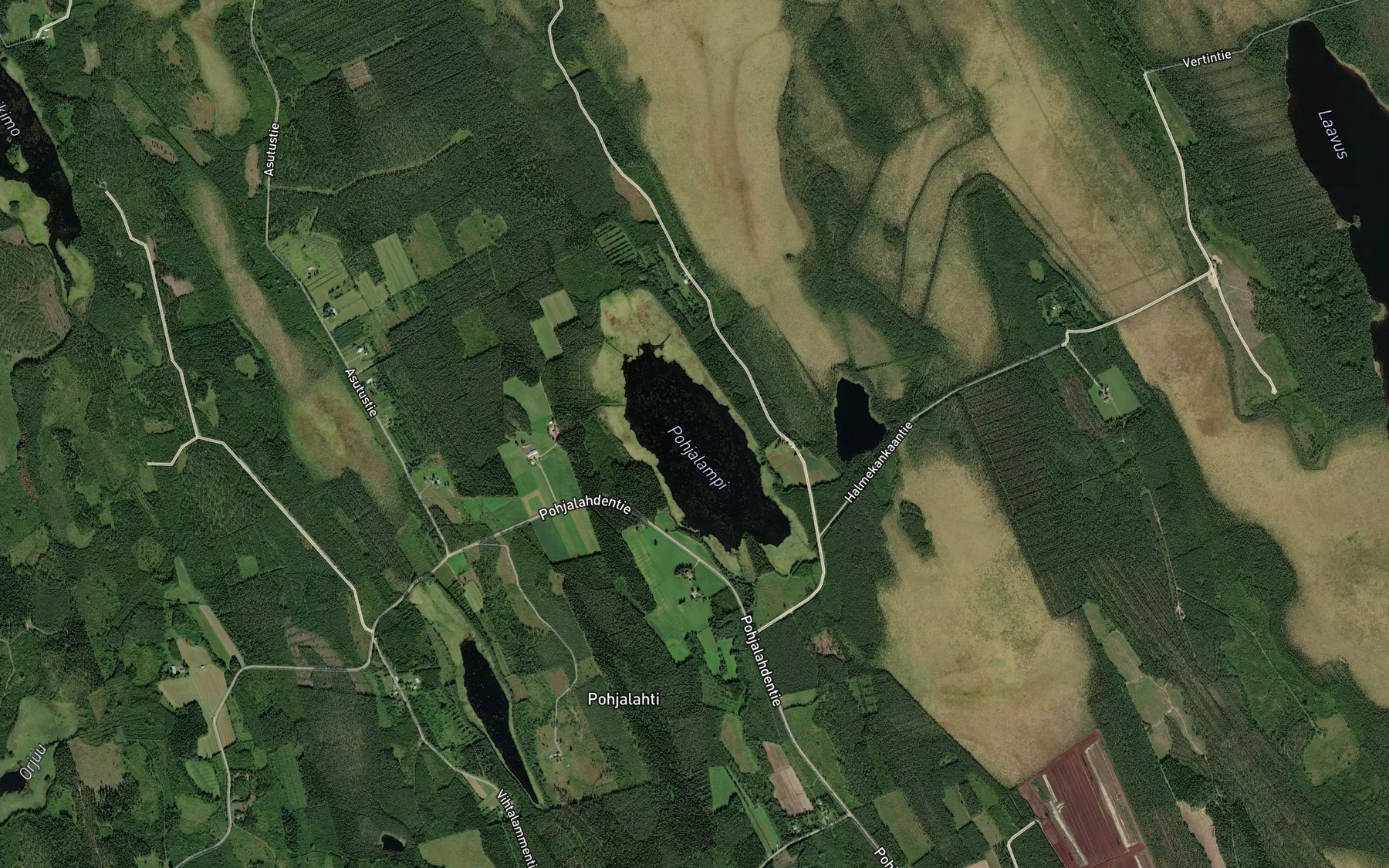 Satellite map of the Pohjalampi