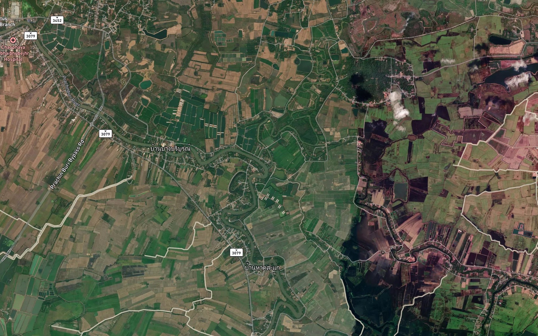 Satellite map of the Khlong Prachanta Kham