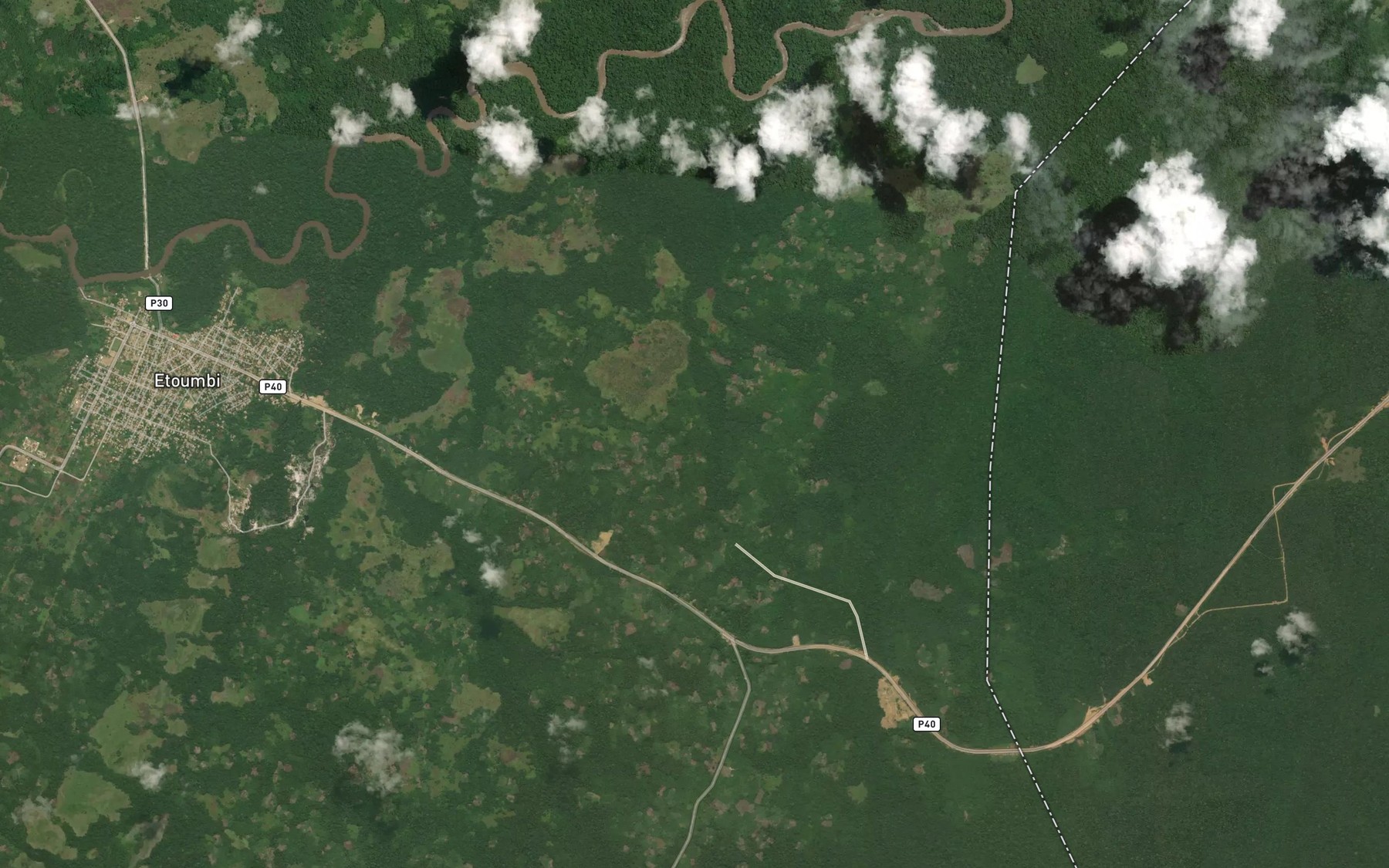 Satellite map of the Malikoumbou