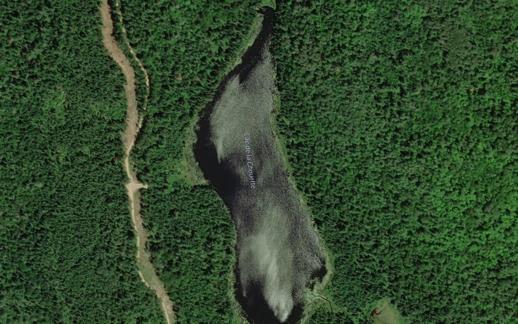 Satellite map of the Lac de la Chouette