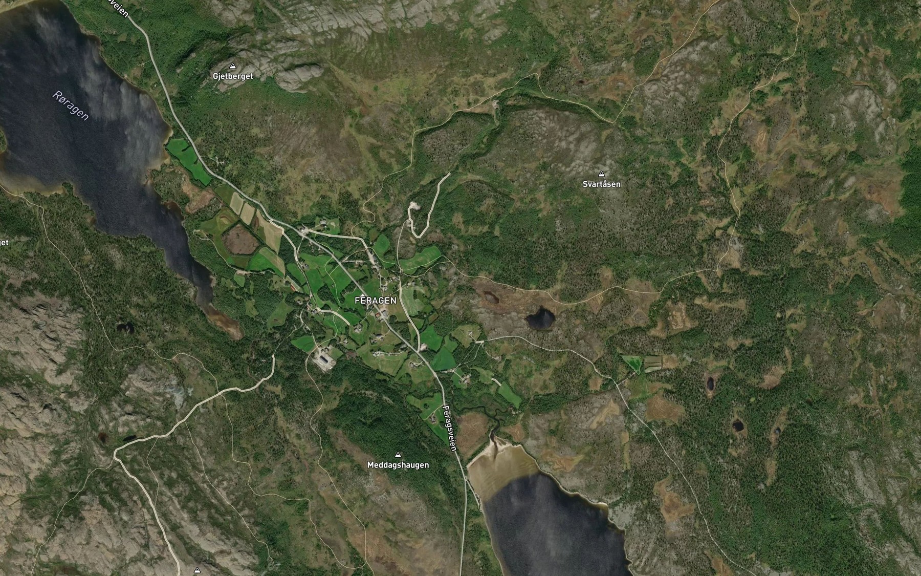 Satellite map of the Baggbekken