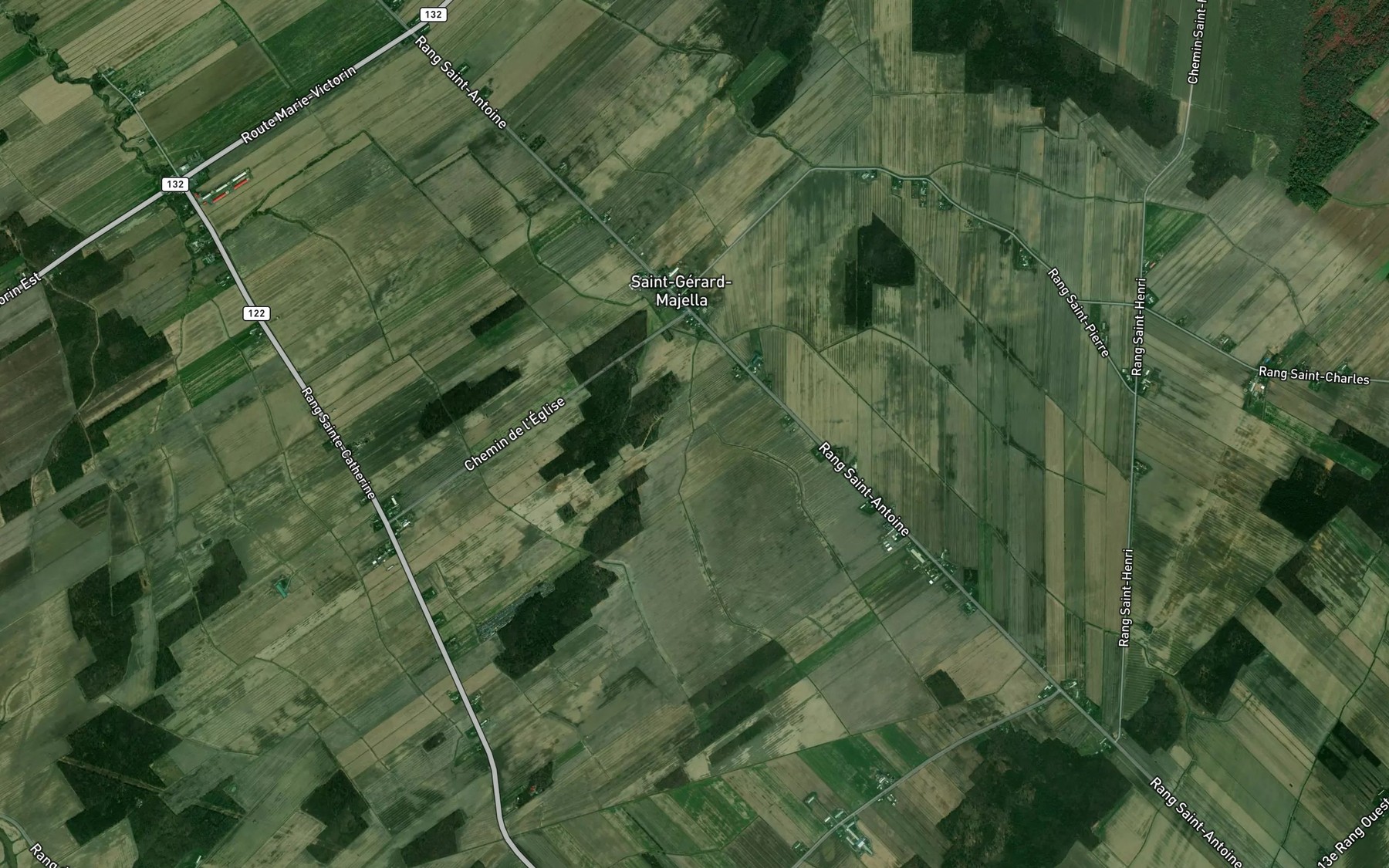 Satellite map of the Decharge des Neuf de Sainte-Catherine