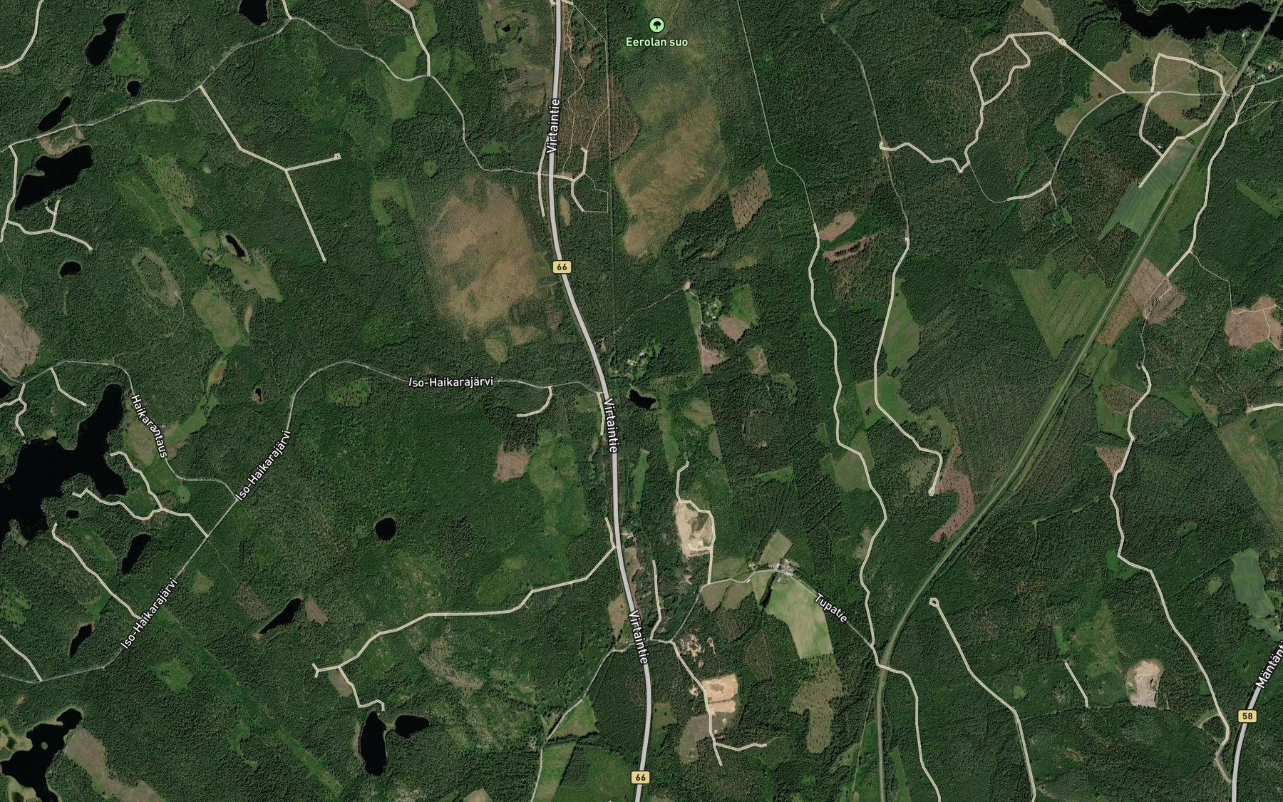 Satellite map of the Pulmunen