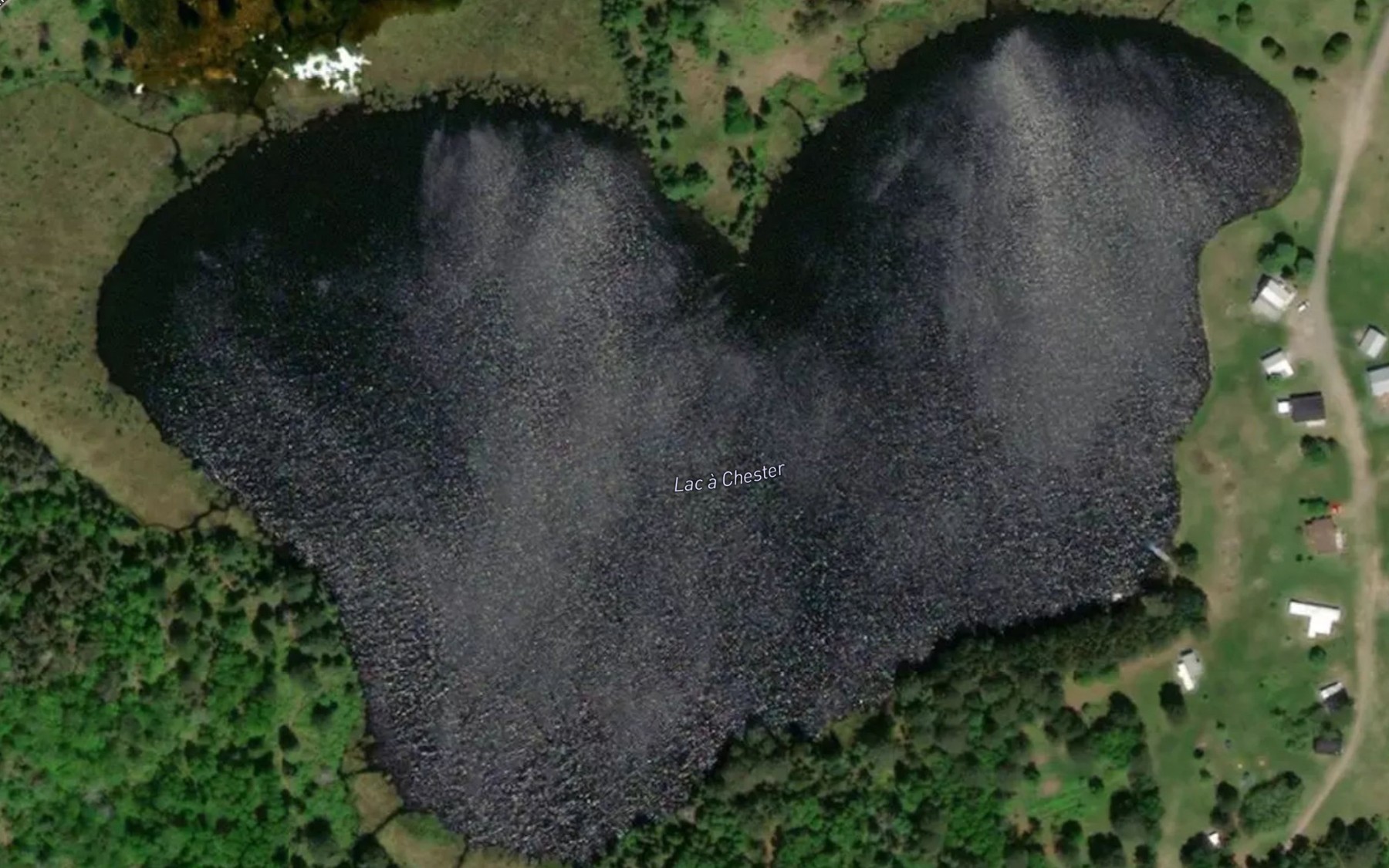 Satellite map of the Lac a Chester