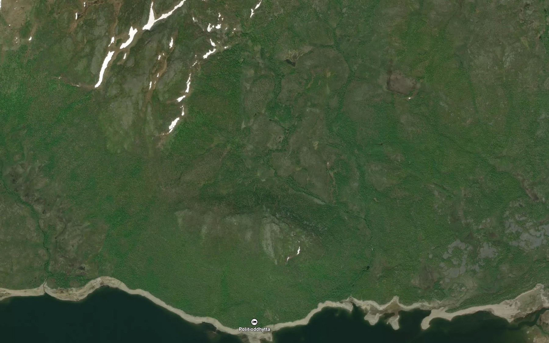 Satellite map of the Skoapmitjohka