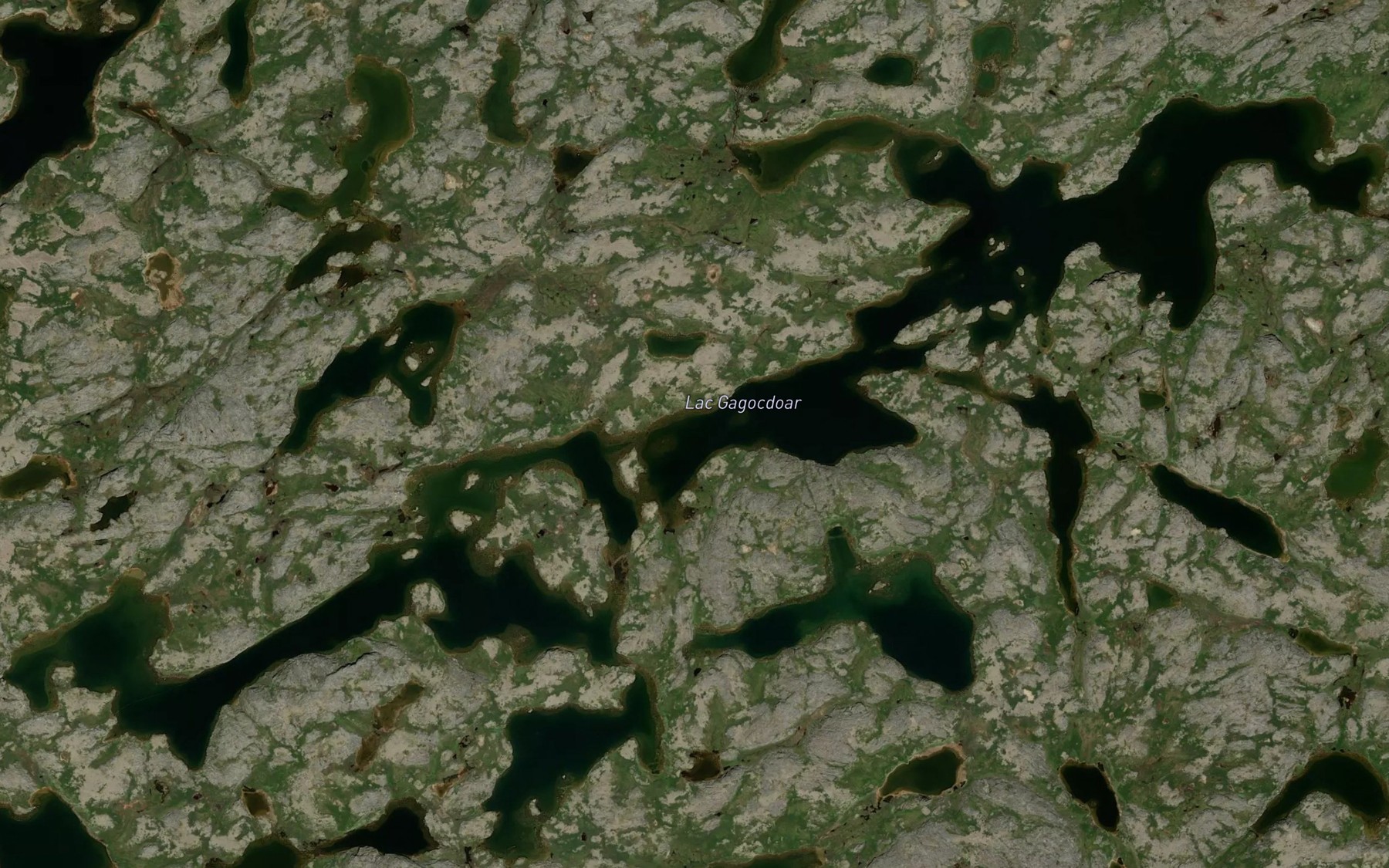 Satellite map of the Lac Gagocdoar