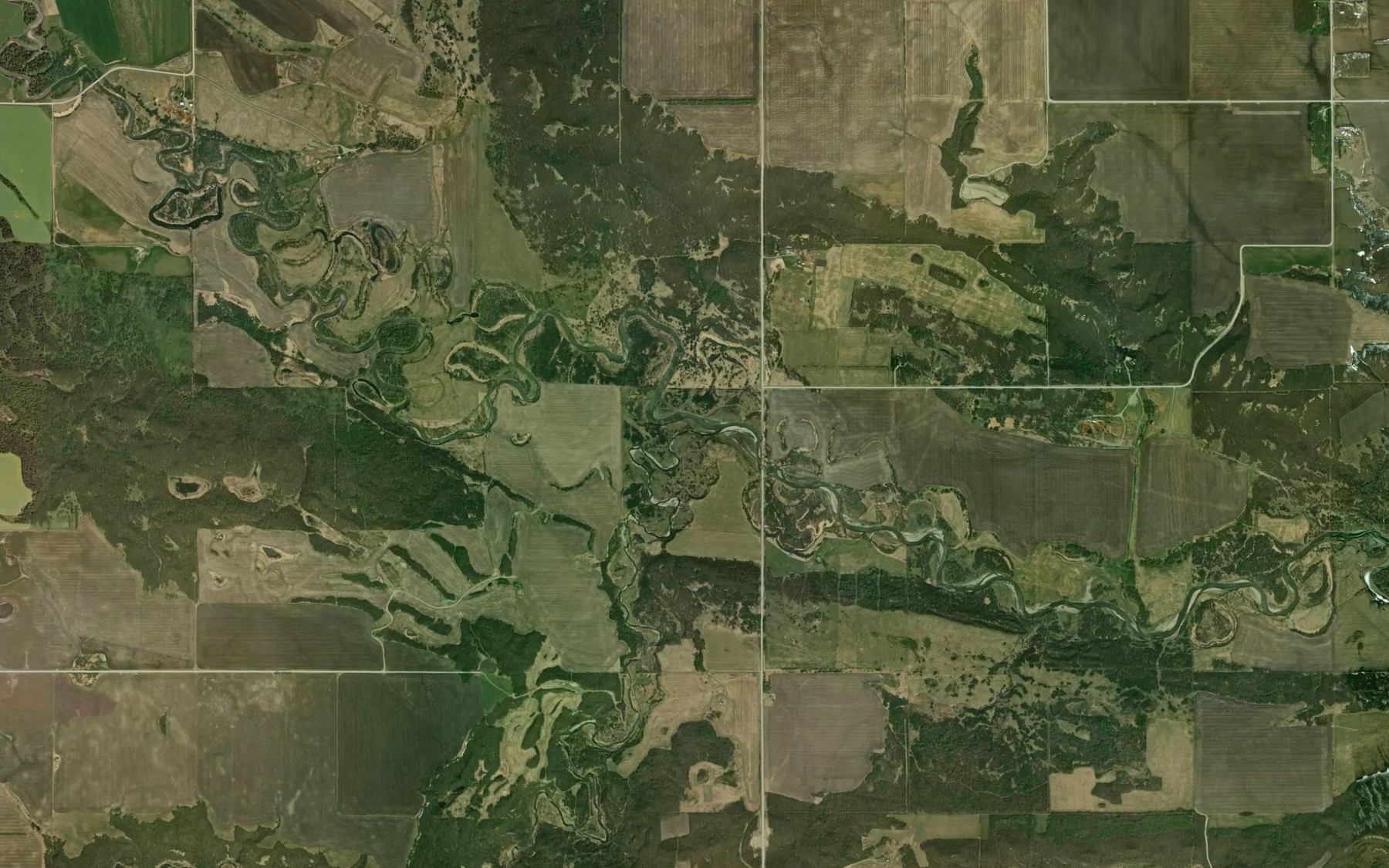 Satellite map of the Snowflake Creek