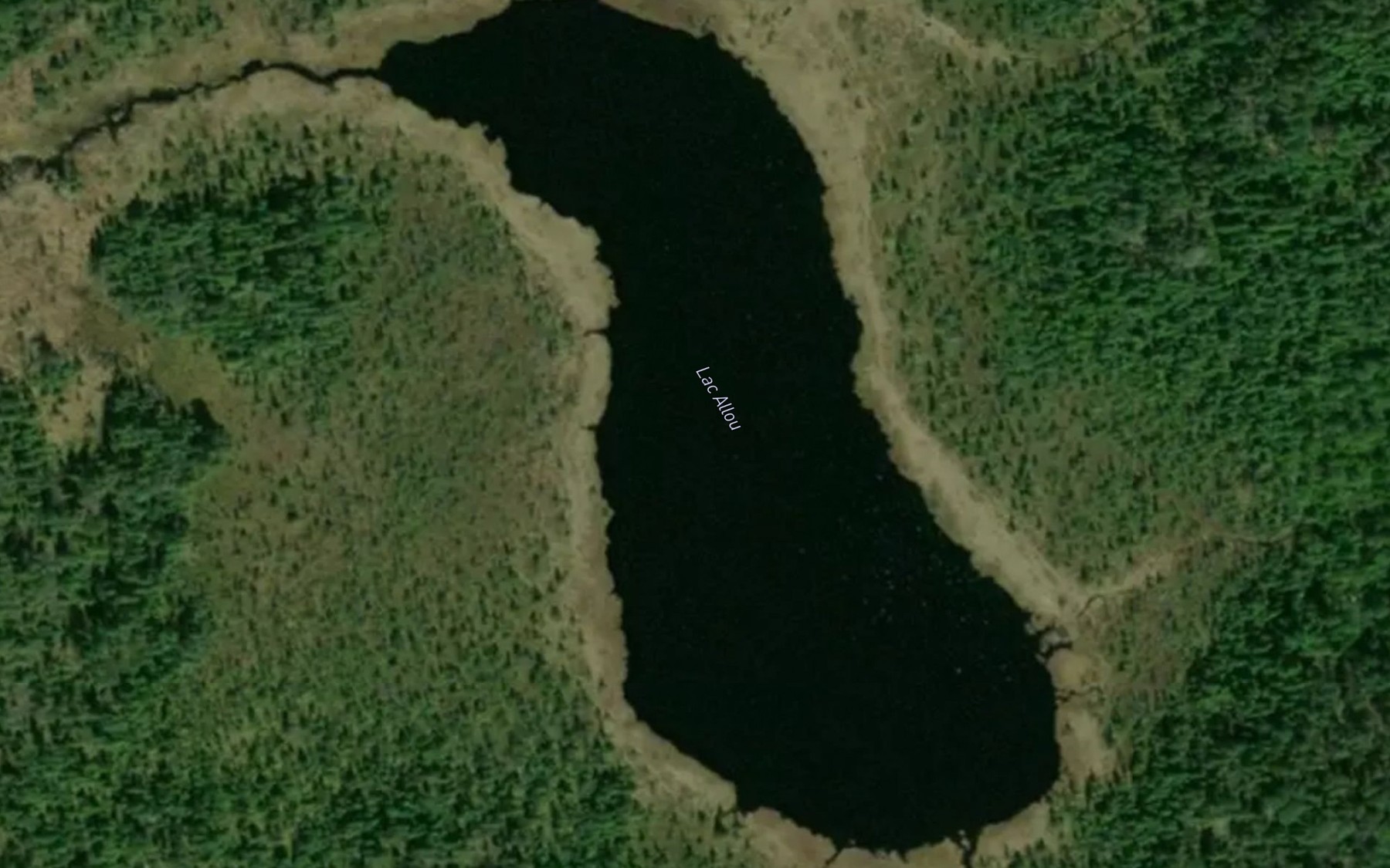 Satellite map of the Lac Allou
