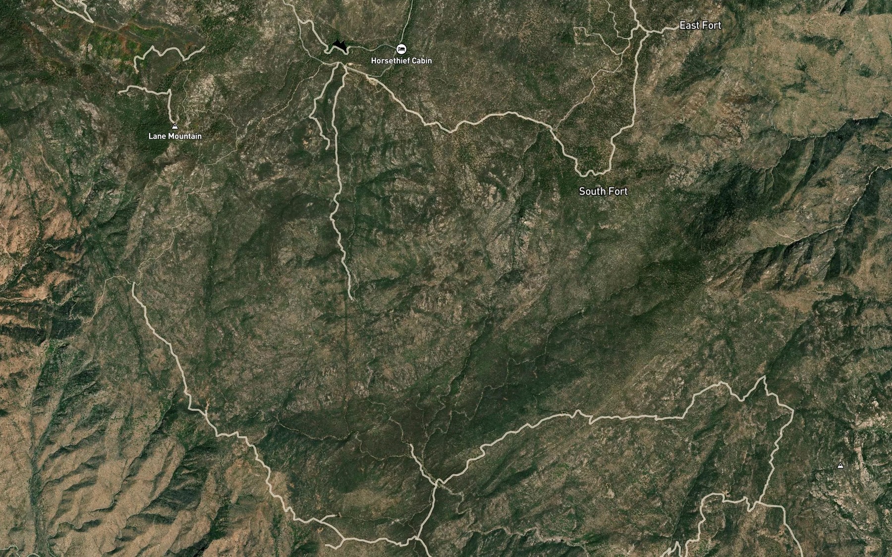 Satellite map of the Jim Creek Spring