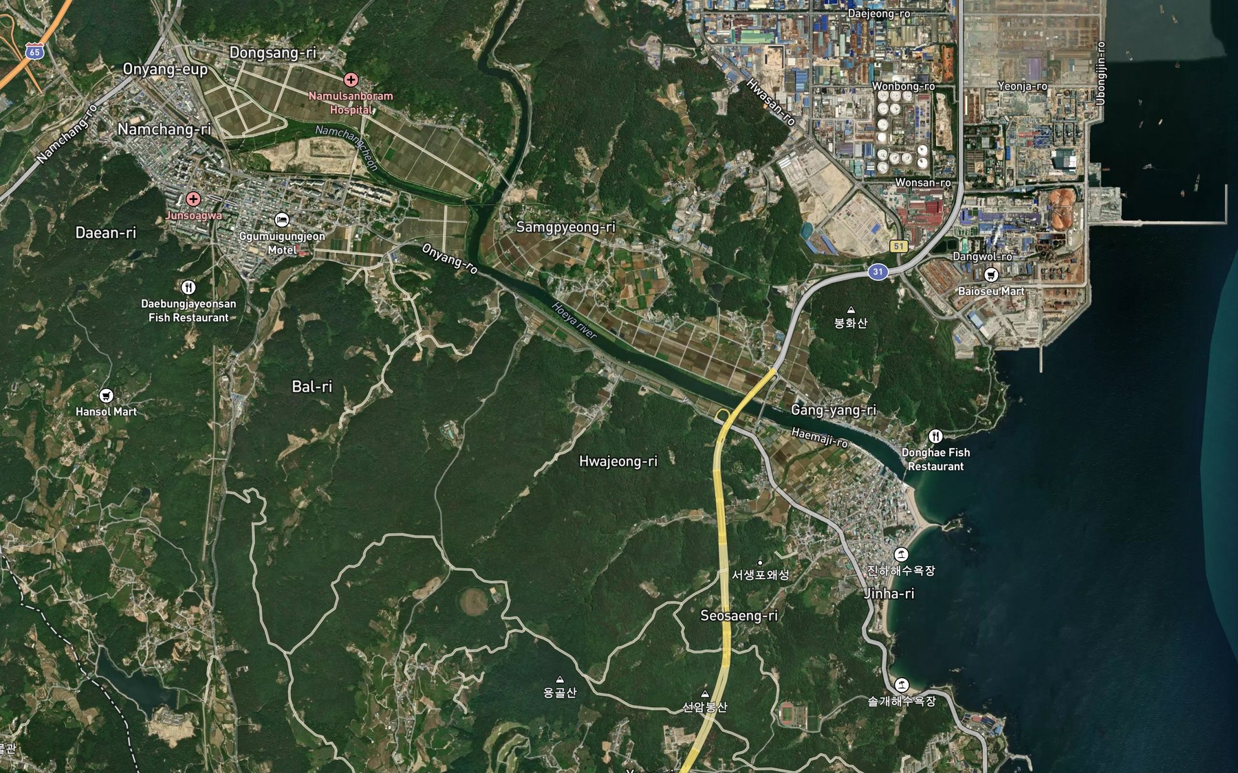 Satellite map of the Sulmasoryuji