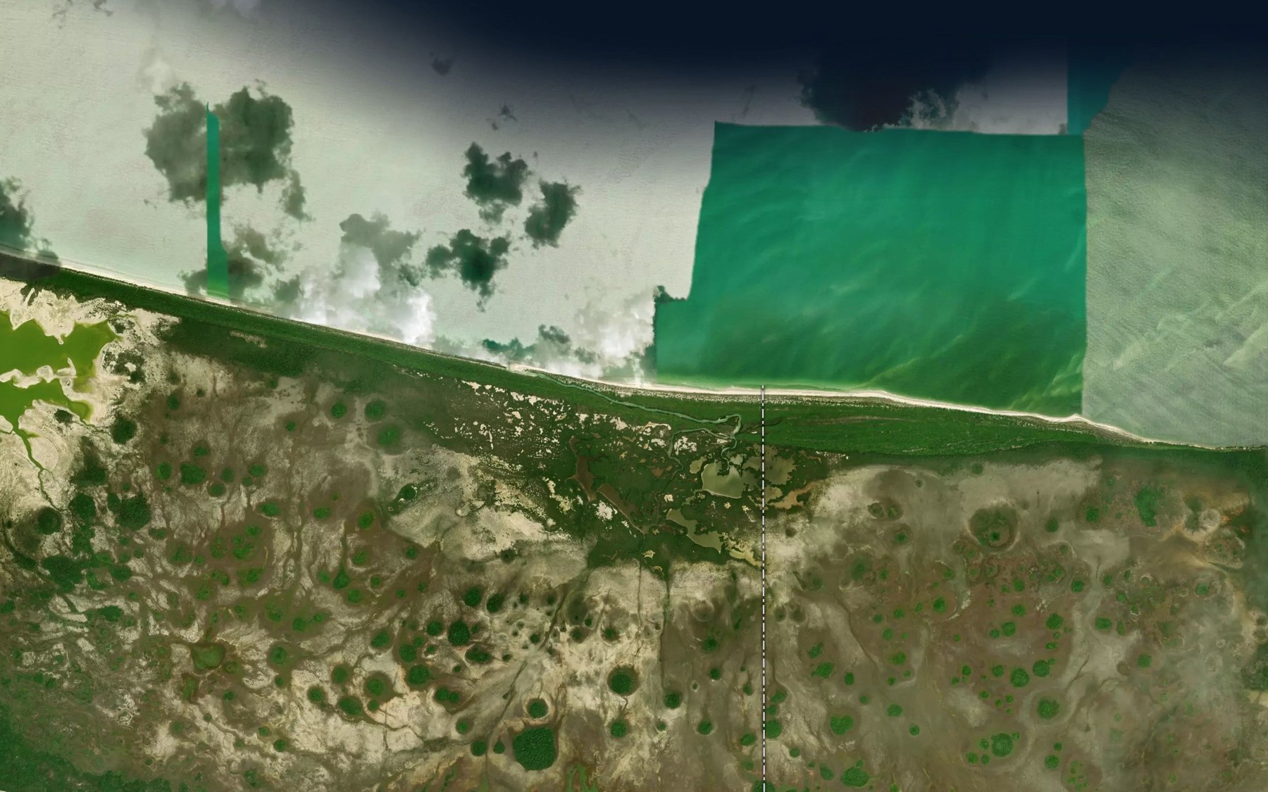 Satellite map of the Boca Chipepte