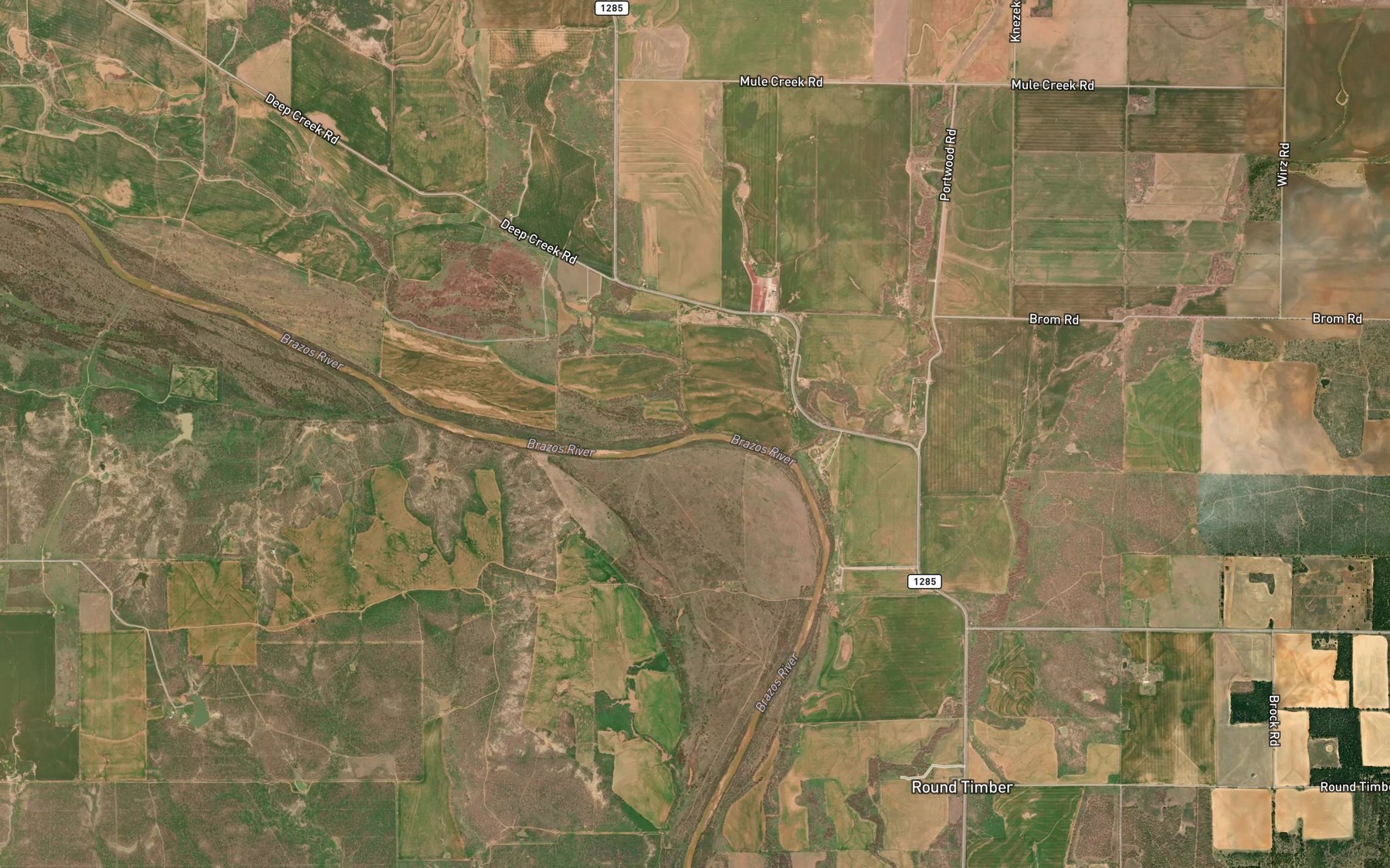 Satellite map of the Deep Creek