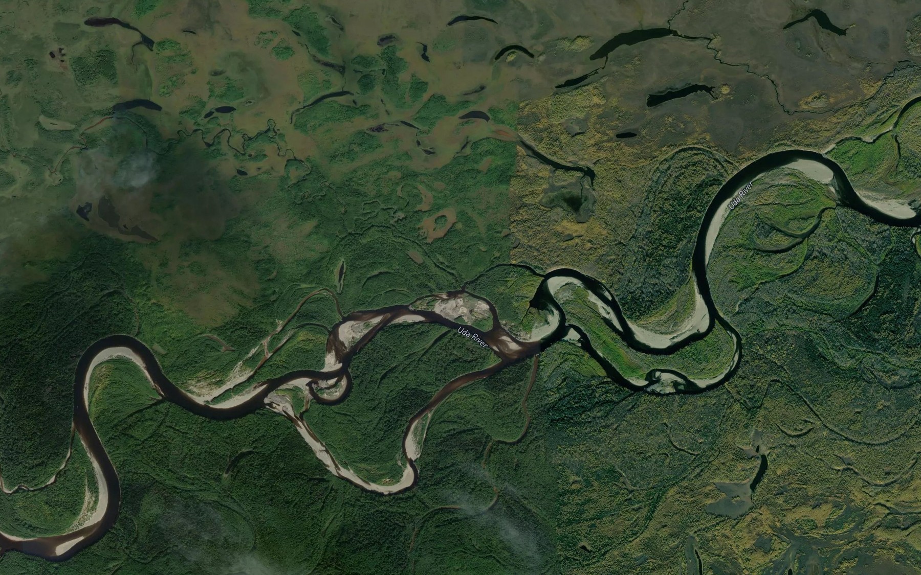 Satellite map of the Shirokaya Mar'