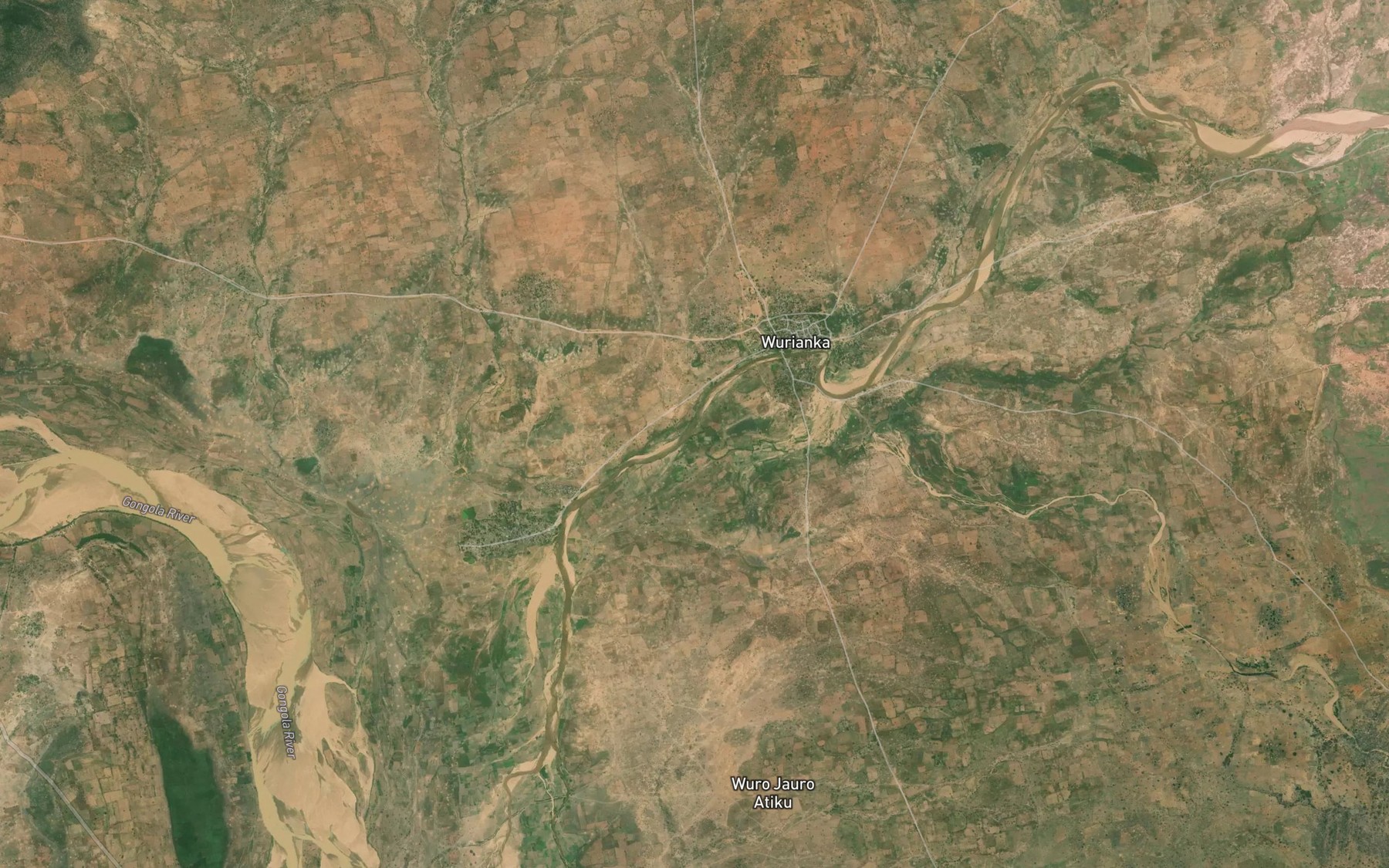 Satellite map of the MayoGwomba