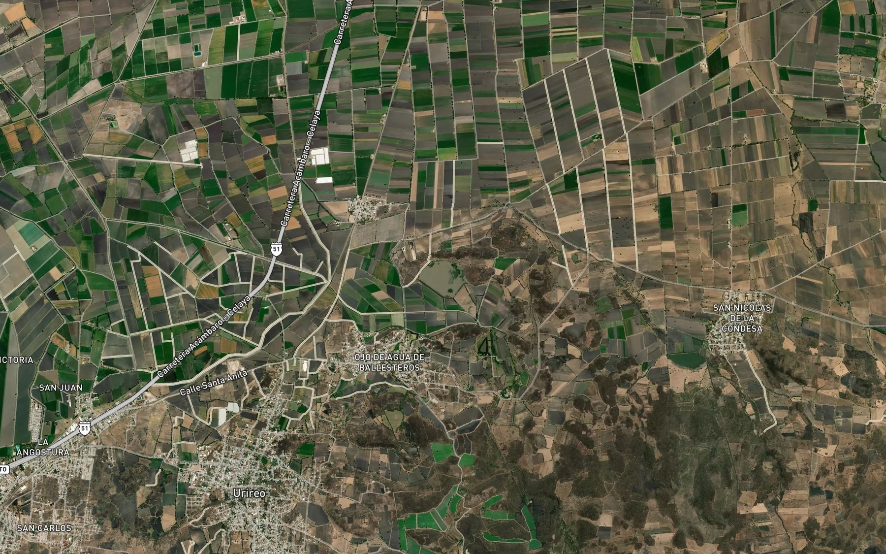 Satellite map of the San Bartolo