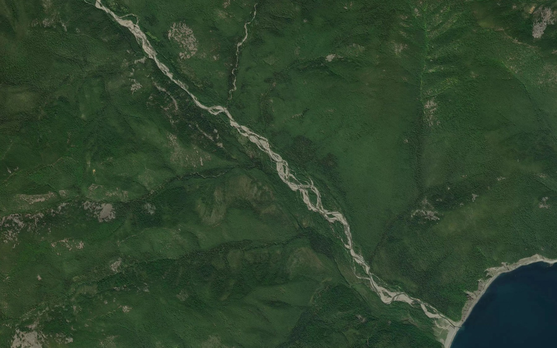 Satellite map of the Borzyy